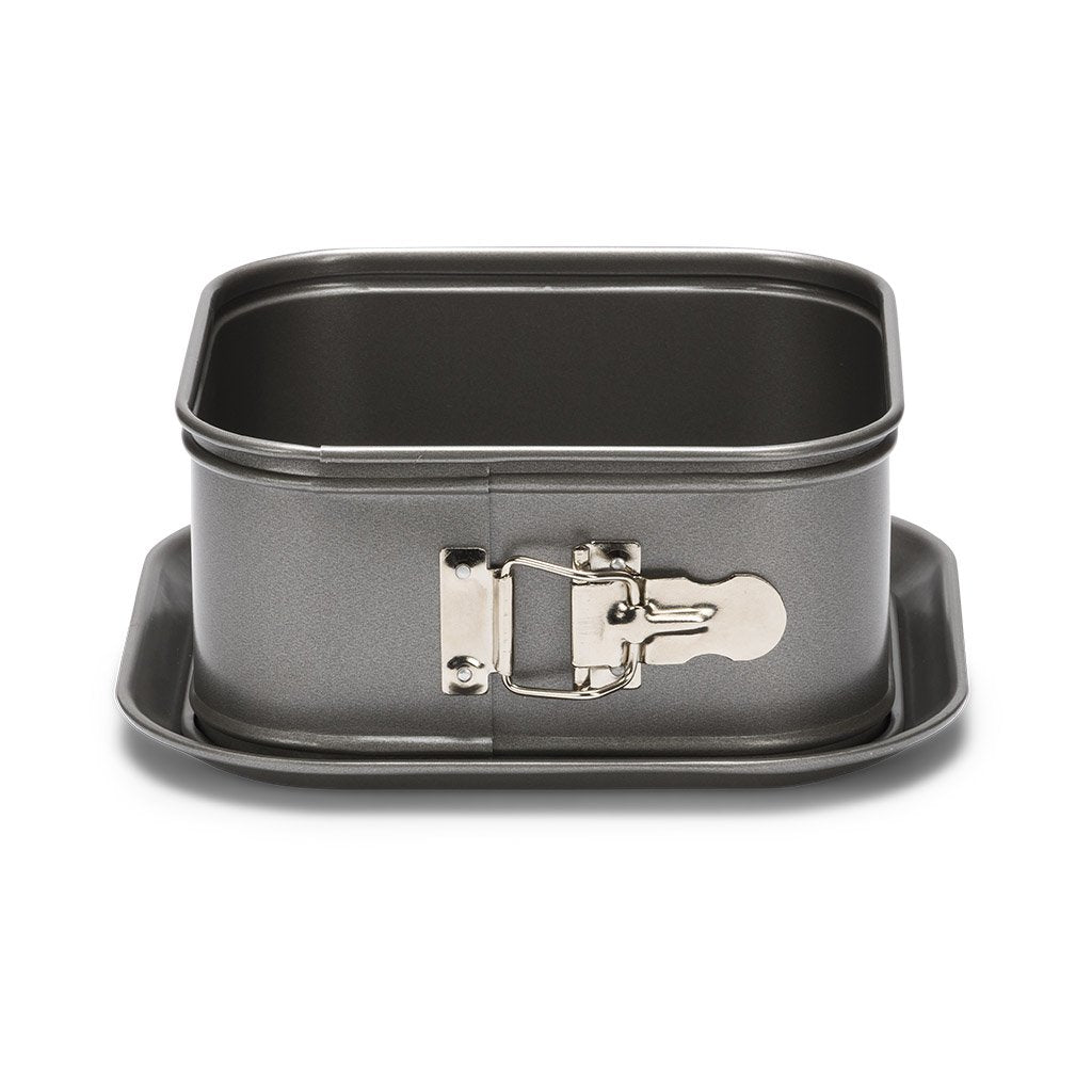 Patisse Carat Square Deep Springform Cake Pan With Heavy Duty Double Non-Stick Coating, Dark Grey Metallic