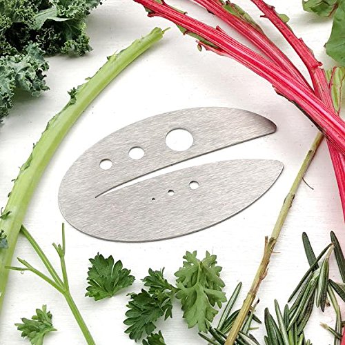 Raw Rutes Kale Razor - Kale And Herb Stripping Tool - Made In The Usa From Stainless Steel - Perfect For Removing Stems From Her