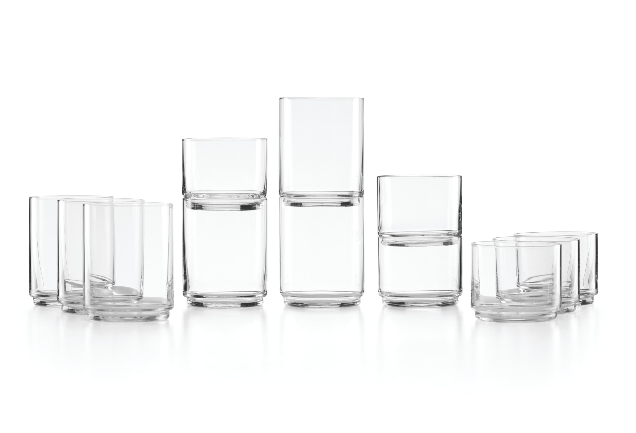 Lenox Tuscany Classics 12Pc Tall & Short Glasses, 5.51, Clear