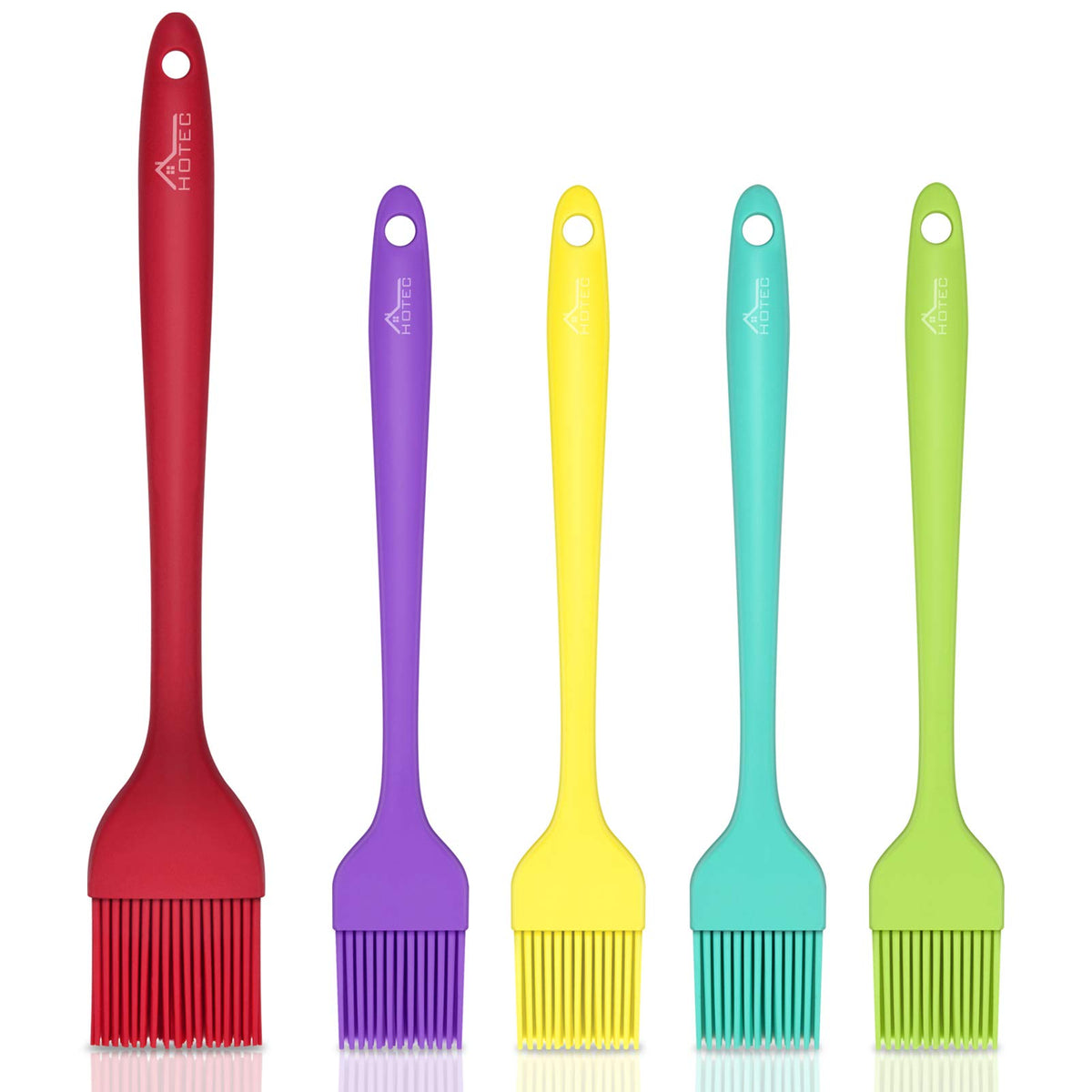 Hotec Silicone Heat Resistant Marinading Meat Grill Basting Pastry Brush For Oil Butter Sauce Sausages Desserts Turkey Baster Gr