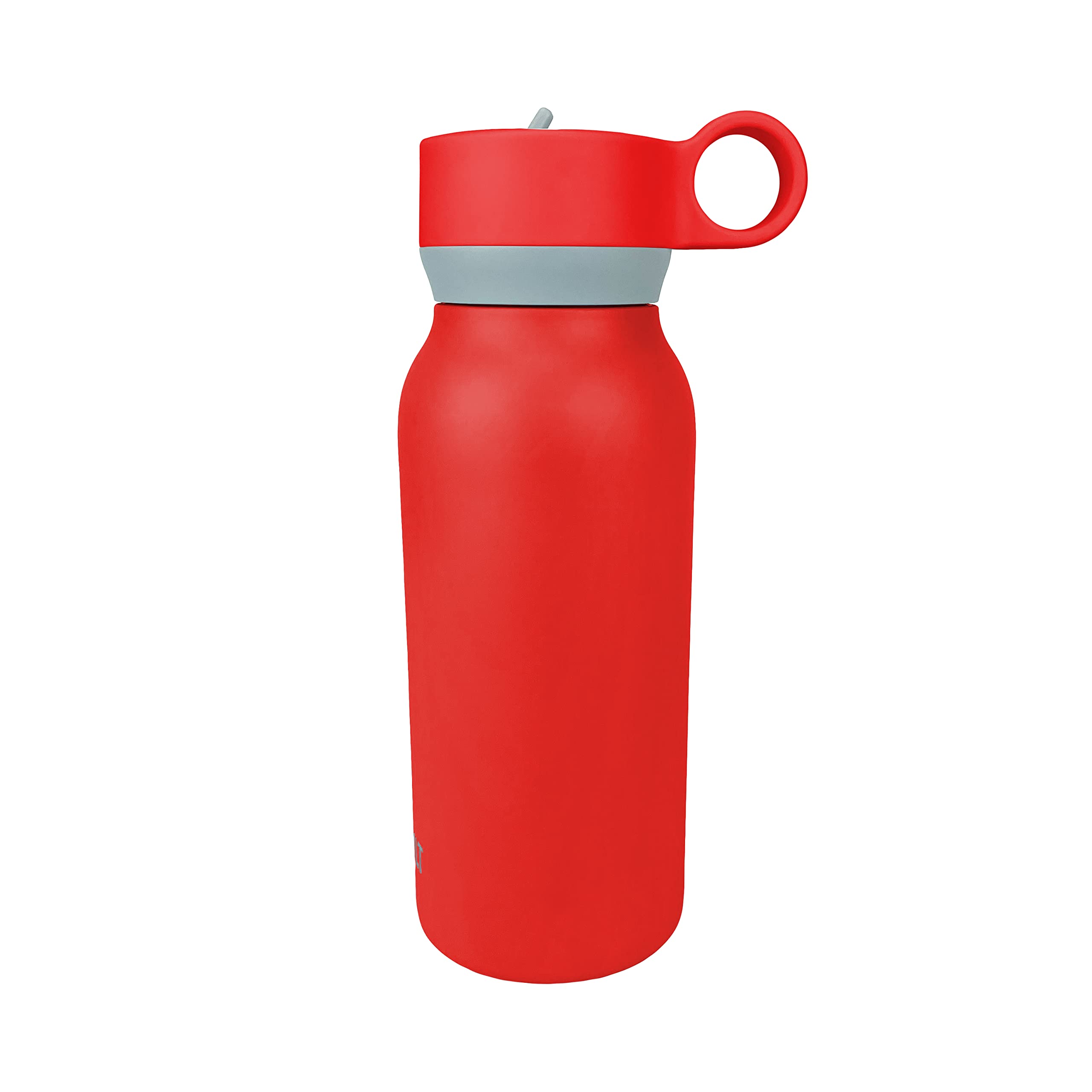 Built 32Oz Cascade Bottle With Wide Mouth Straw Lid And Filter Red