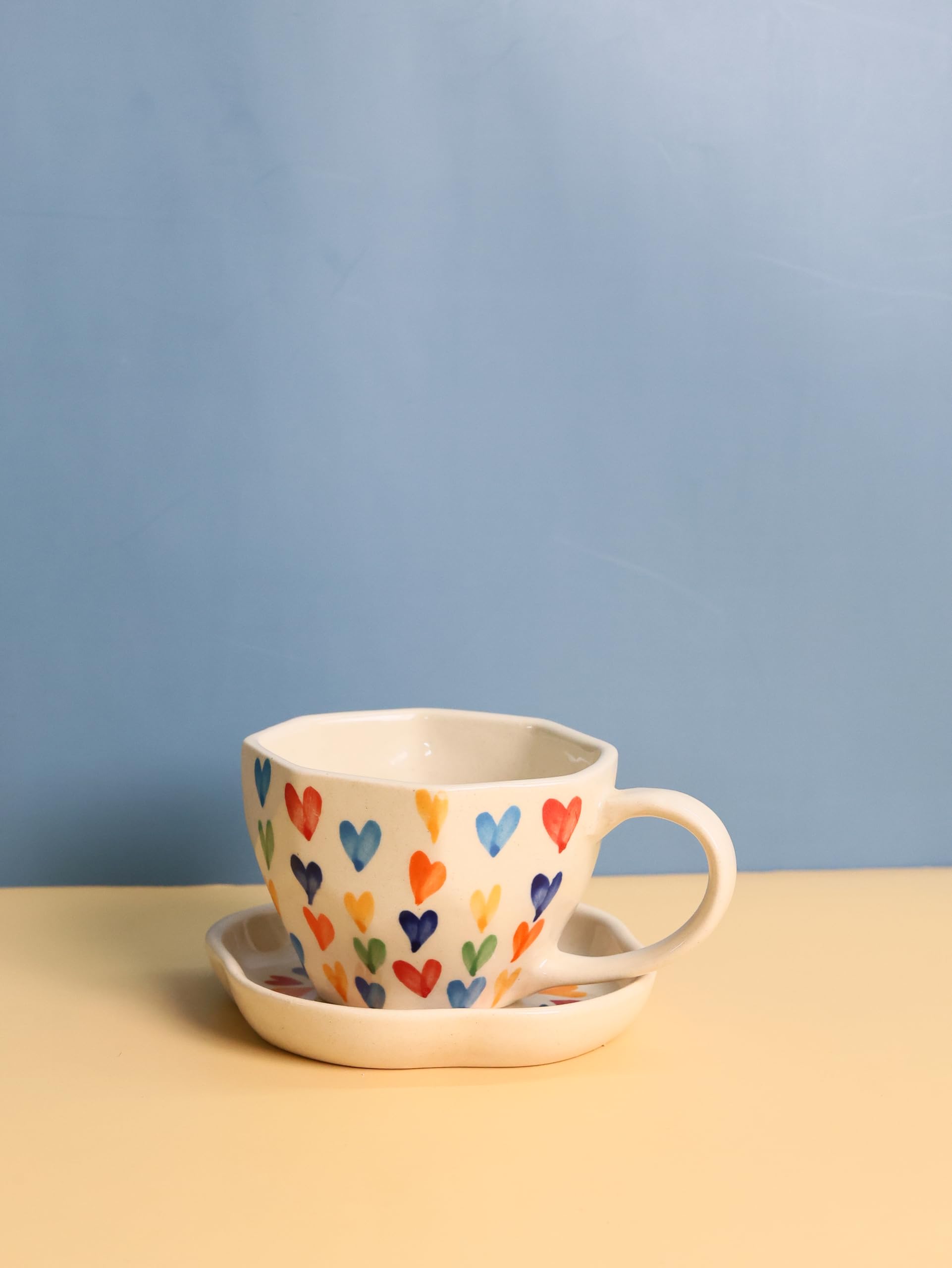 Weaving Homes Handcrafted Ceramic #Loveislove Mug & #Loveislove Dessert Plate, Serveware, Kitchenware, Ceramic Coffee Mugs, Plat