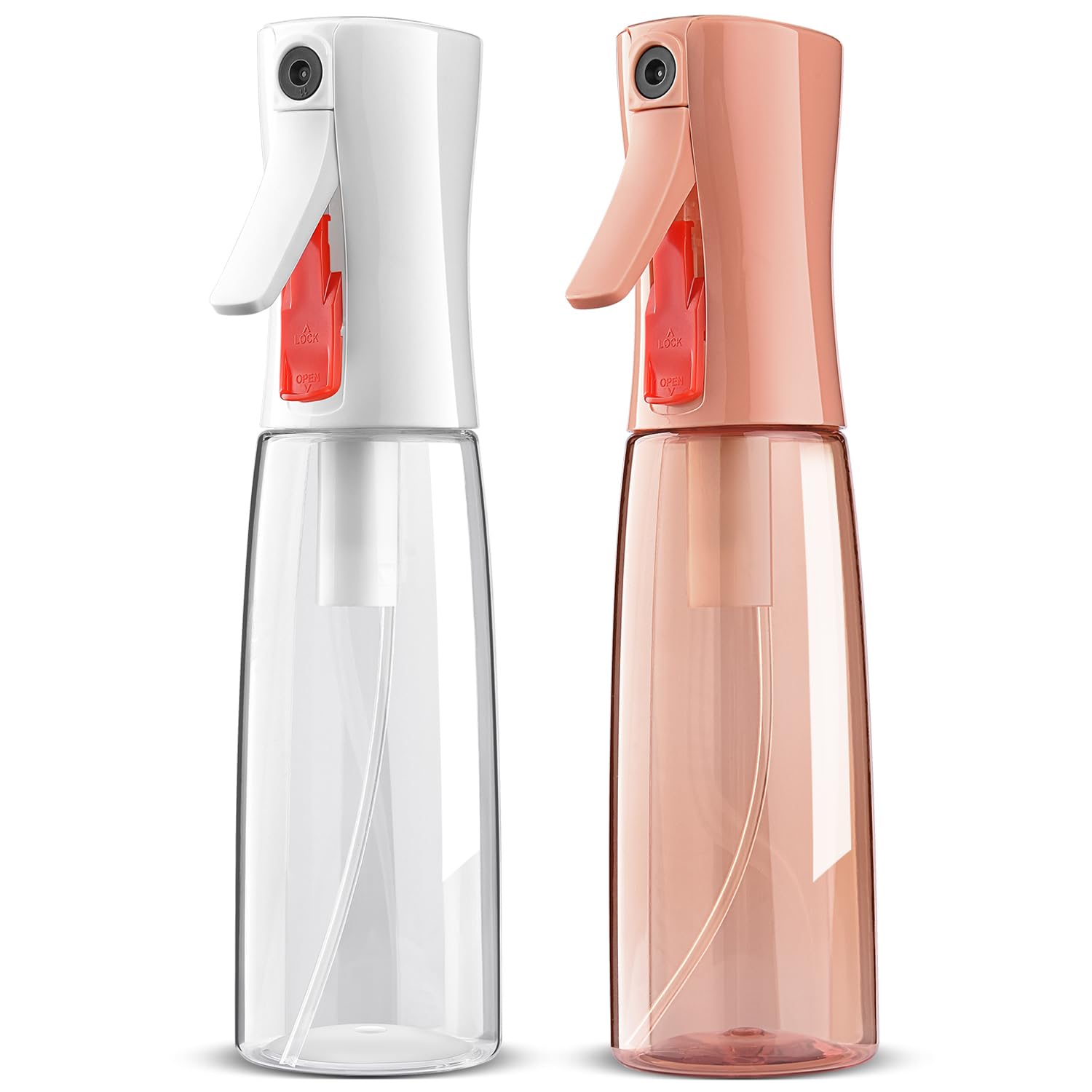 Bepkac Continuous Spray Bottle for Hair - Fine Mist Water Mister, Empty Spray Bottles - Recycled Hair Misting Sprayer for Stylin
