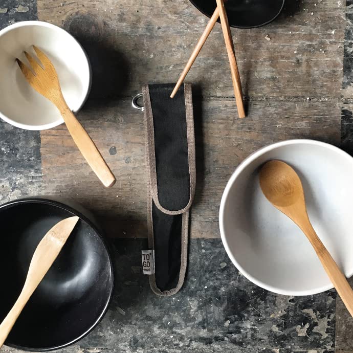 To Go Ware Bamboo Reusable Forks | No Bpa Or Phthalates | Dishwasher-Safe | Nonstick Surface Safe | Made From Durable, Sustainab