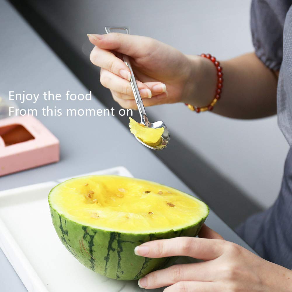 10 Pack Dessert Spoon 6 Inch Shovel Shape Stainless Steel Spoons Ice Cream Fruit Spoon For Home Kitchen Or Restaurant