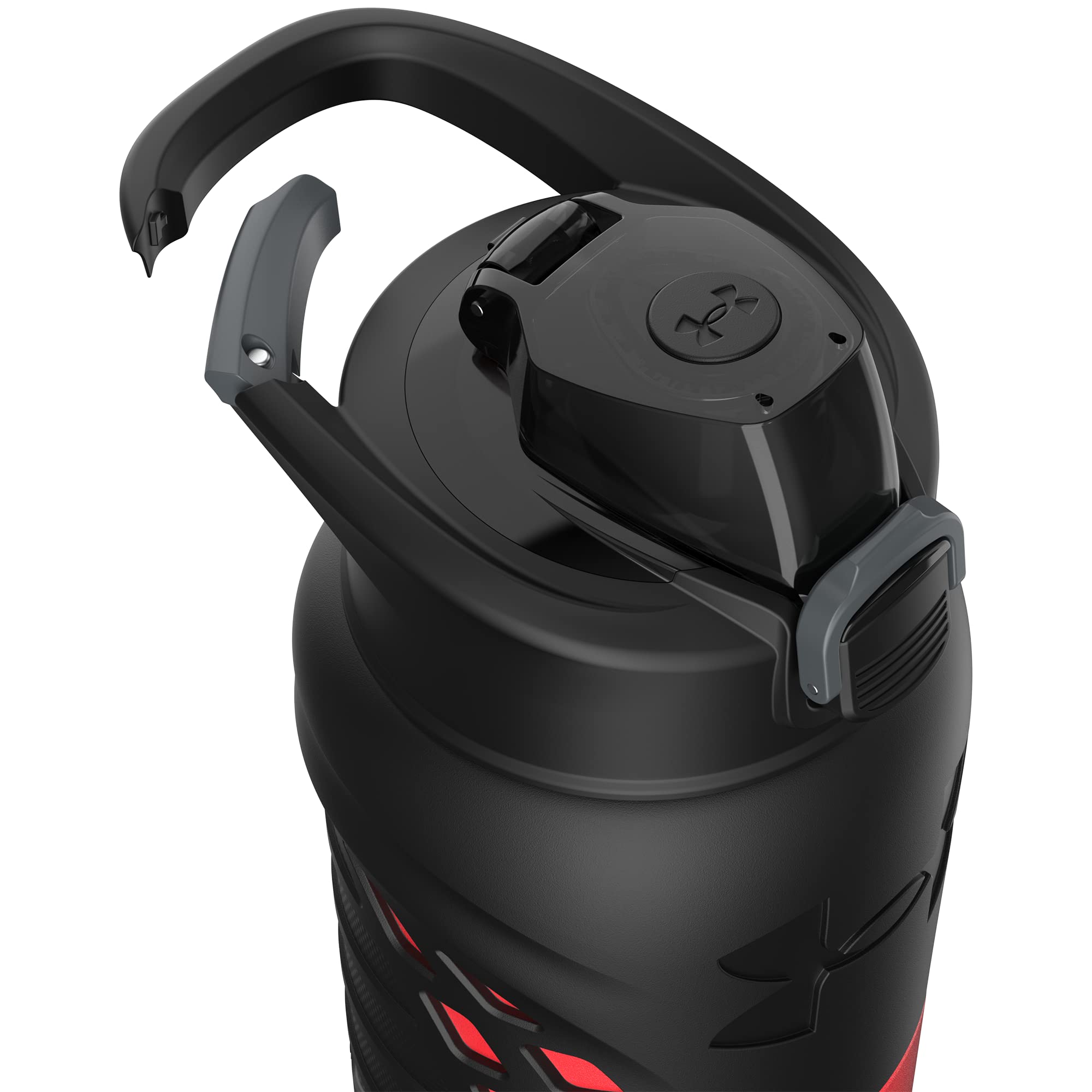 Under Armour 24Oz Stainless Steel Water Bottle, Insulated, Carabiner Easy Carry Hook, Leak Proof, Kids & Adults, All Sports, Gym
