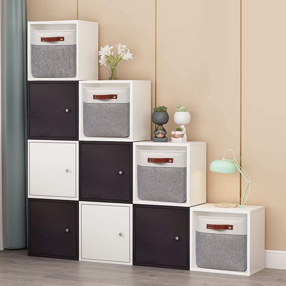 Kntiwiwo Fabric Storage Cubes 10.5   X10.5   X11    Cube Storage Bins For Closet Organizers And Storage Shelves Foldable Storage