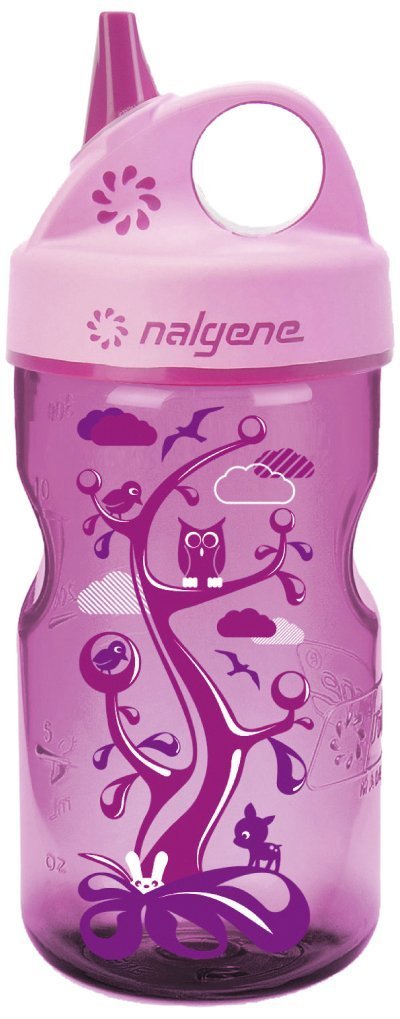 Nalgene Grip n Gulp Bottle, Pink Woodland, 12oz (341934)