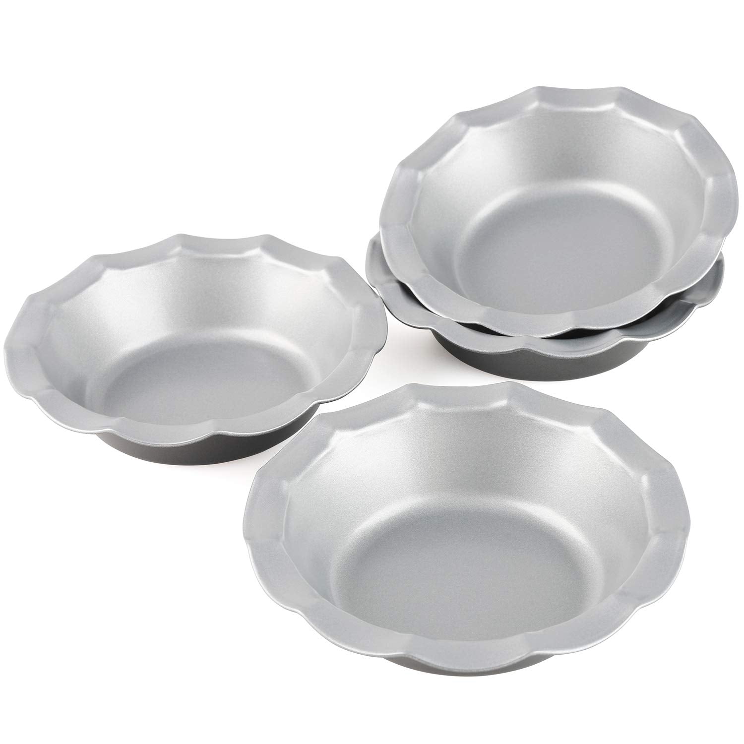 Chwaika Mini Pie Pans Set Of 8 Small Pie Tins Nonstick Round Pie Plate For Baking
