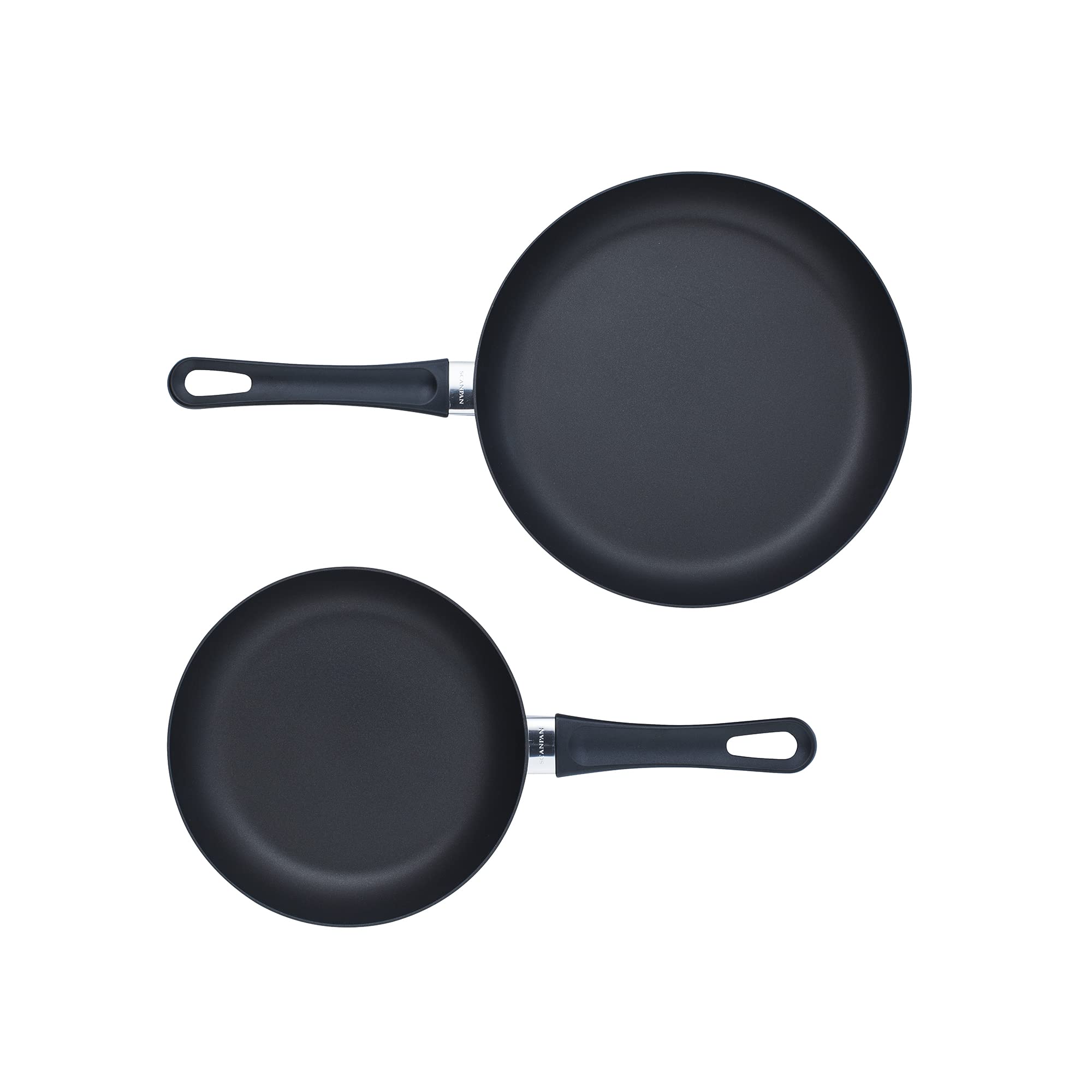 Scanpan Classic Set Induction Fry Pan, 8 & 10.25, Black