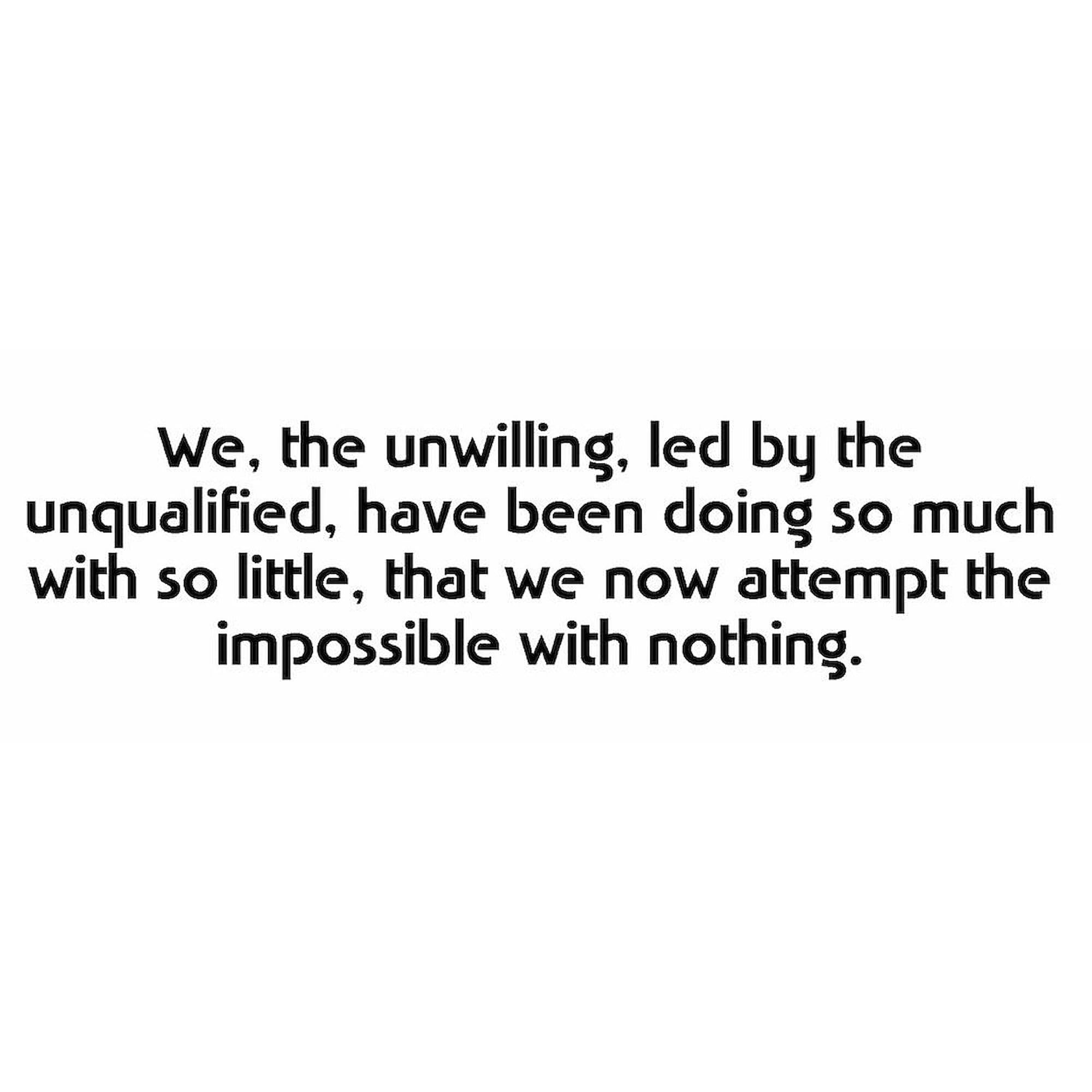 CafePress We The Unwilling Mug 11 oz (325 ml) Ceramic Coffee Mug