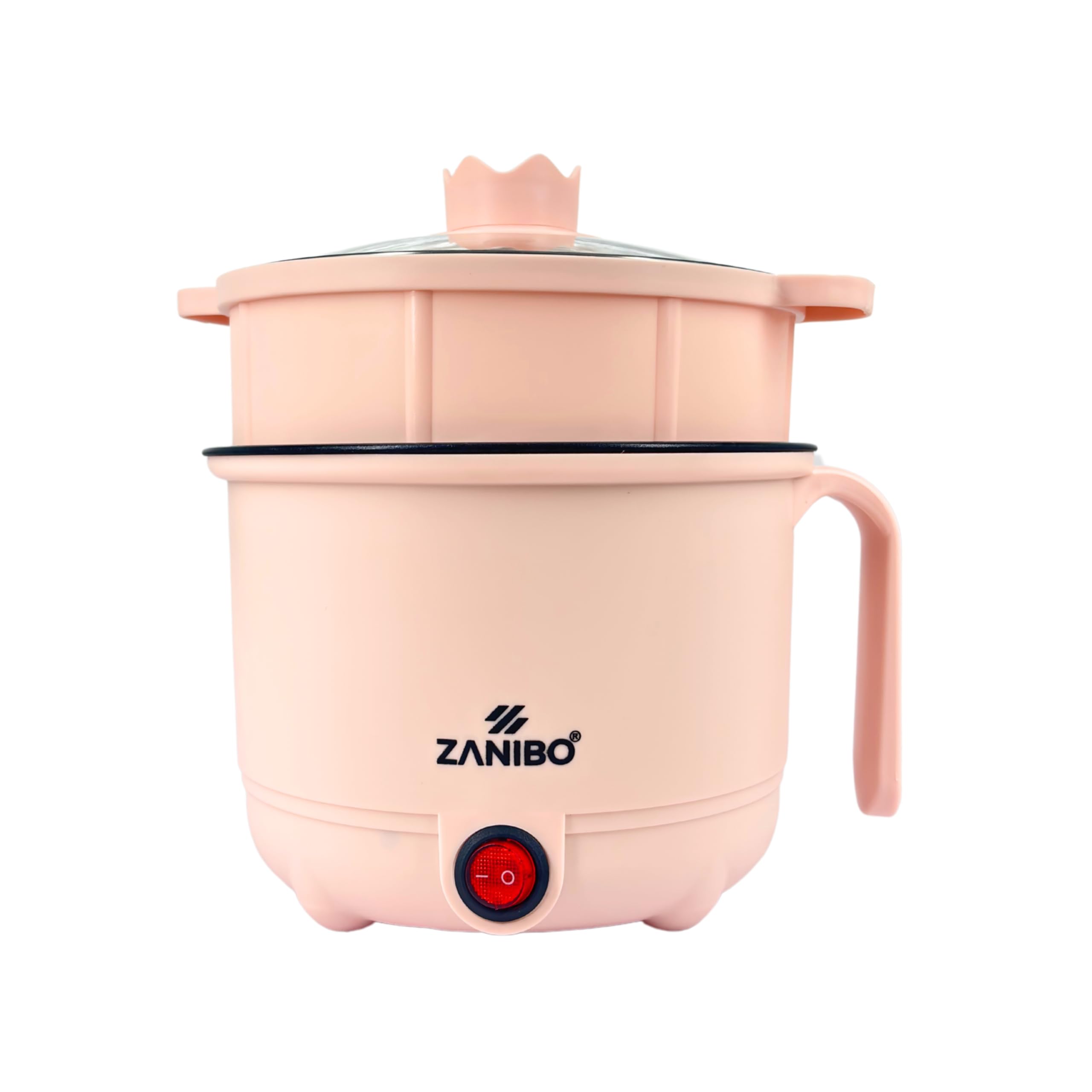 Zanibo Multipurpose Electric Kettle 1.5L Stainless Steel Noodles Cooker & Egg Steamer For Kitchen, 600W- Multifunctional Electri