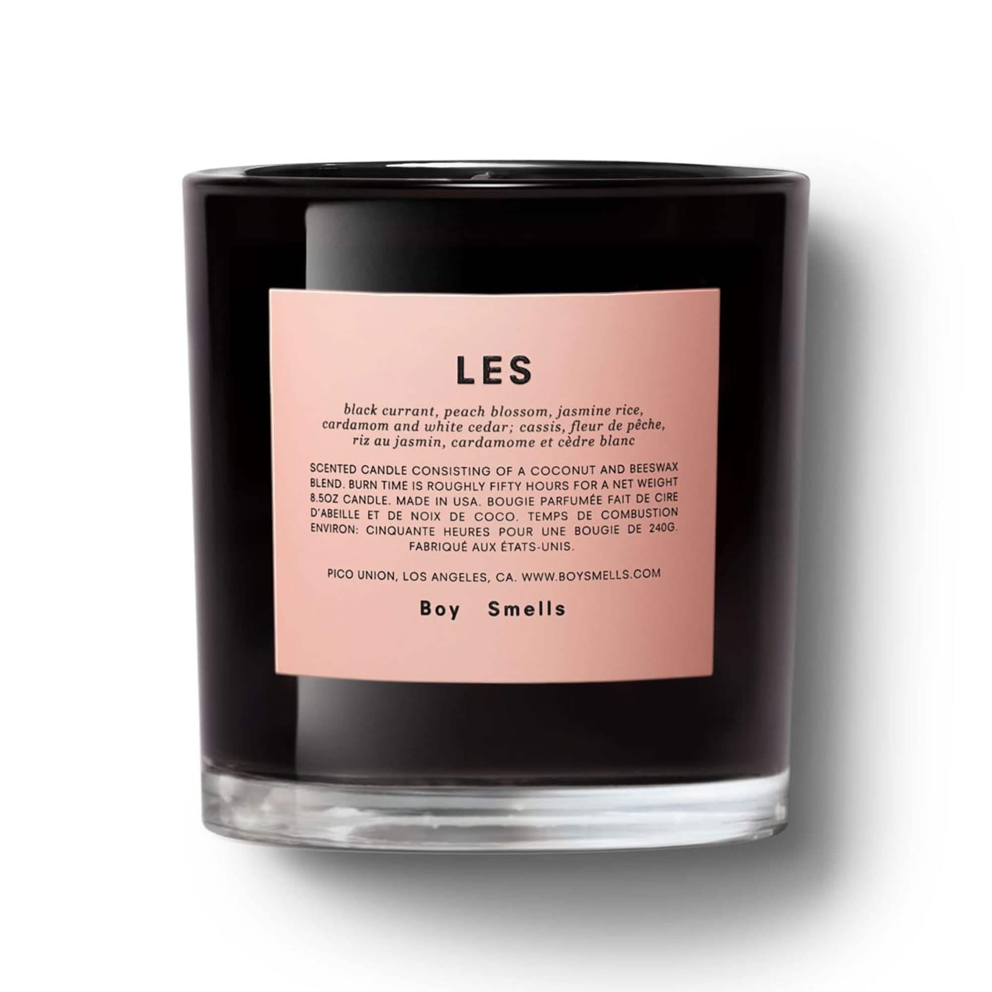 Boy Smells Les Scented Candle for Men and Women, Coconut, Beeswax, & Soy Candle Blend, Aromatherapy Candles for Home, 8.5 oz Jar