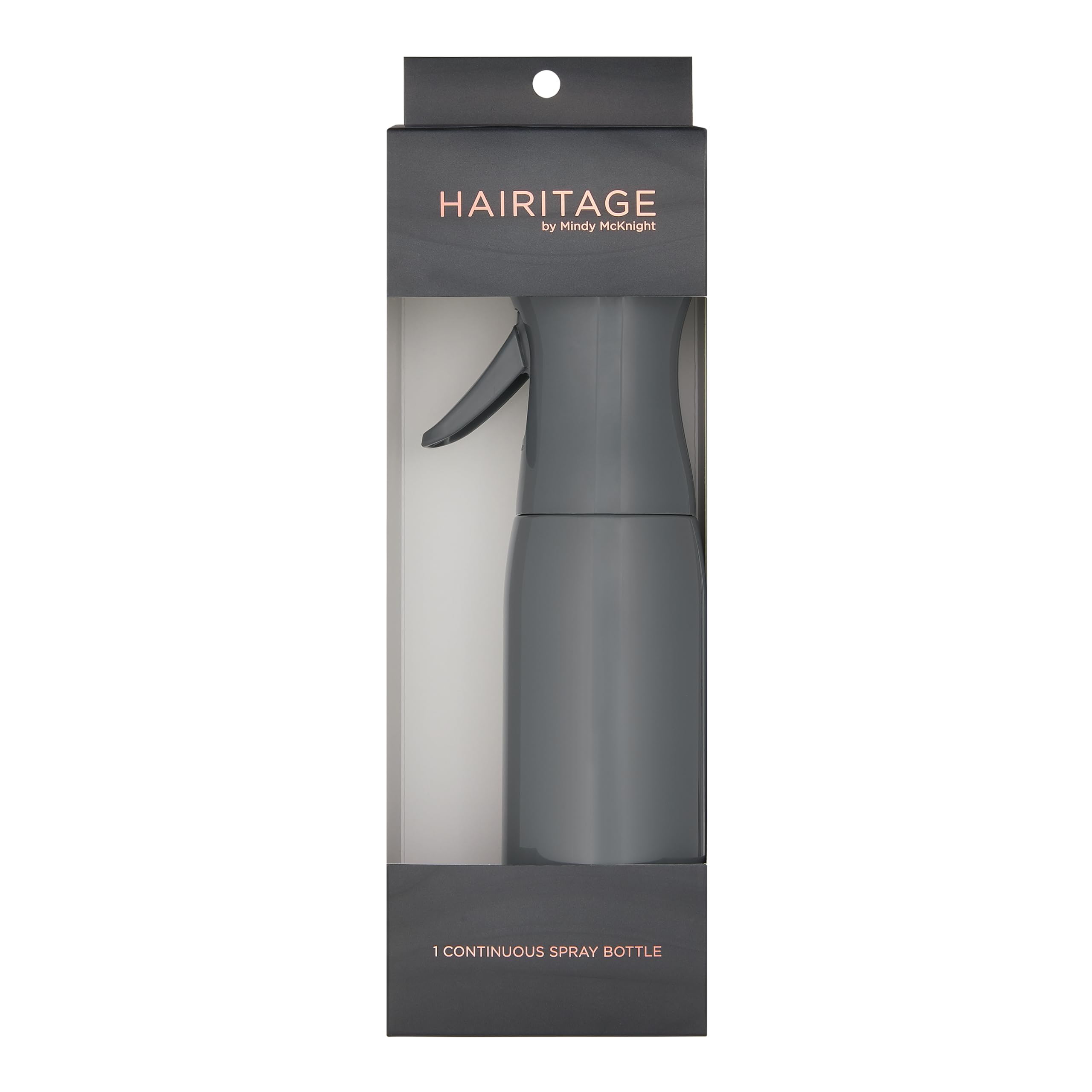 Hairitage Mist Me Continuous Hair Spray Plastic Bottle - Hair Styling Bottle - Water Mister With Ultra Fine Mist For Hairstyling