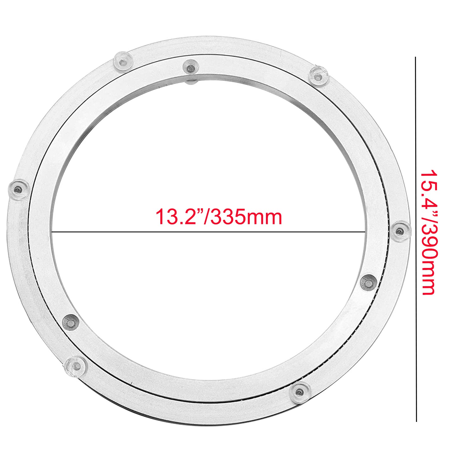 Aluminium Alloy Turntable Bearing, Heavy Duty Swivel Turntable Lazy Susan Rotating Bearing Turntable Round Dining Table Smooth S