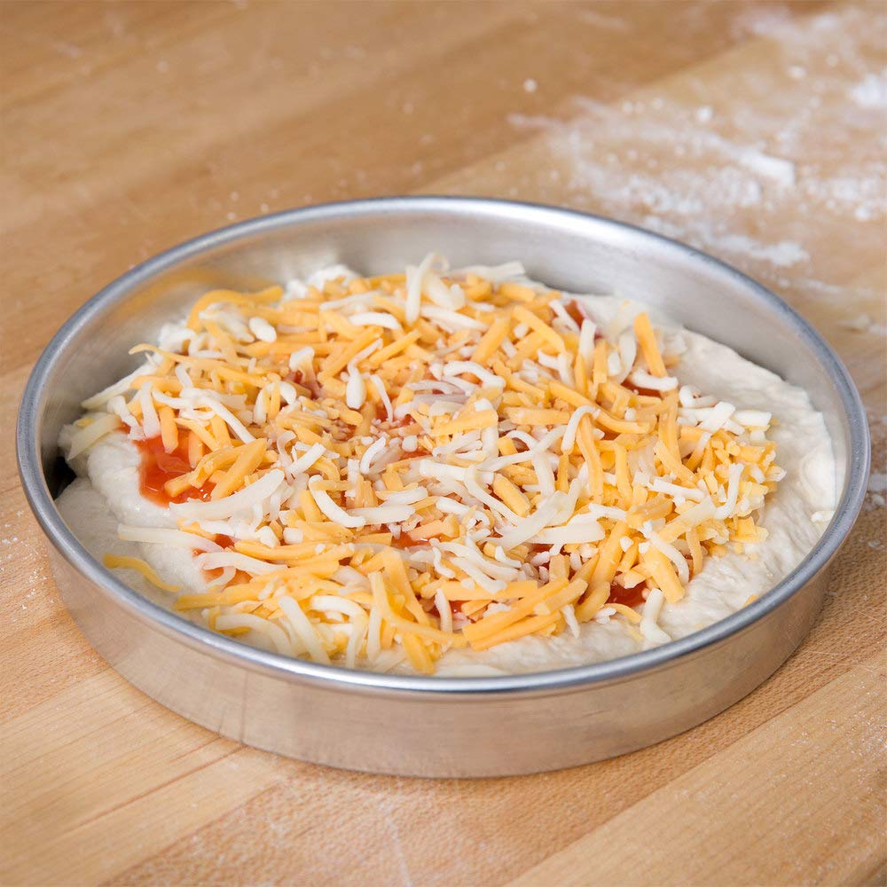 American Metalcraft, Inc. American Metalcraft A4006 Pizza Pans, 6.4'' Length X 6.35'' Width, Silver