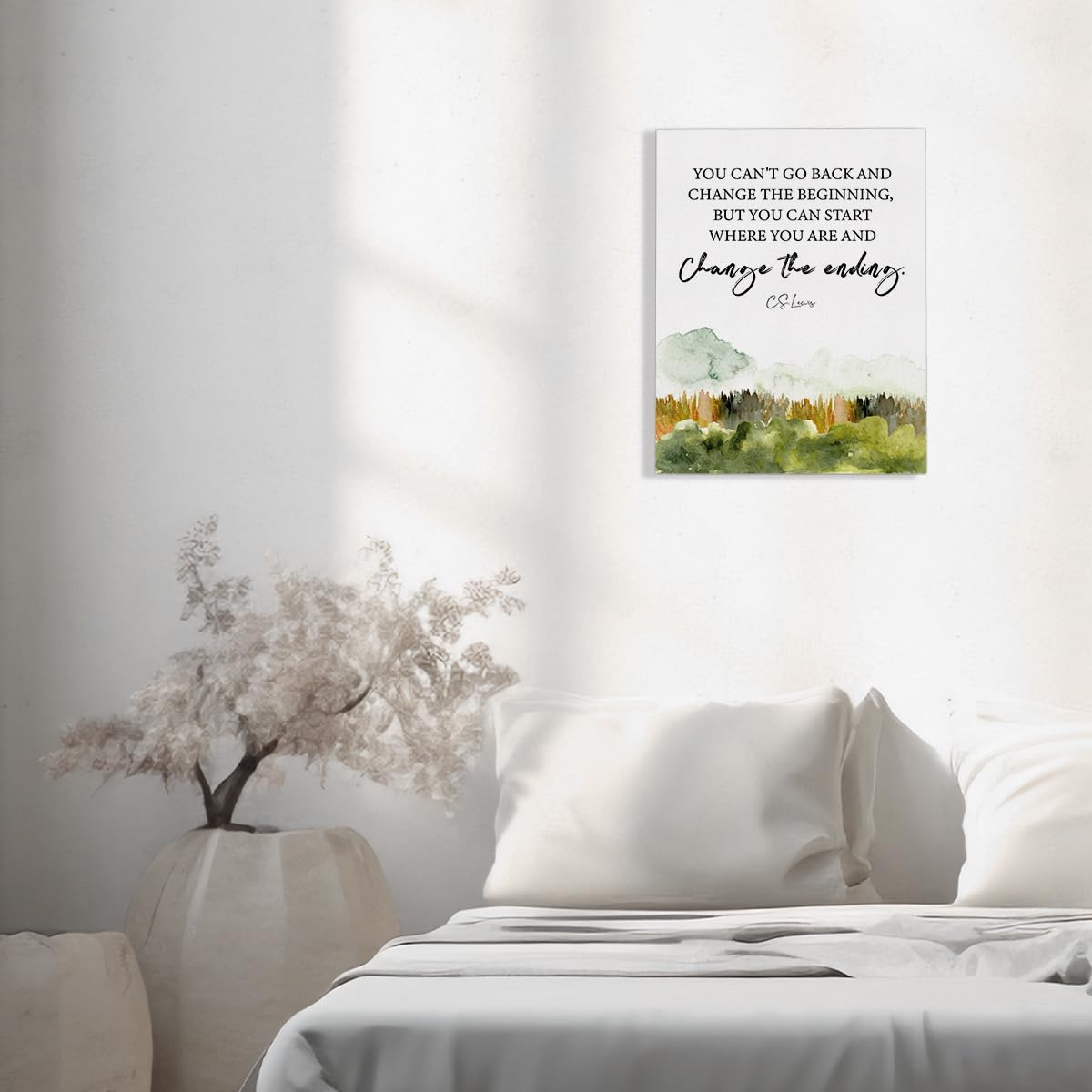 Inspirational Cs Lewis Quote Wall Art Decor Positive Canvas Painting F ...