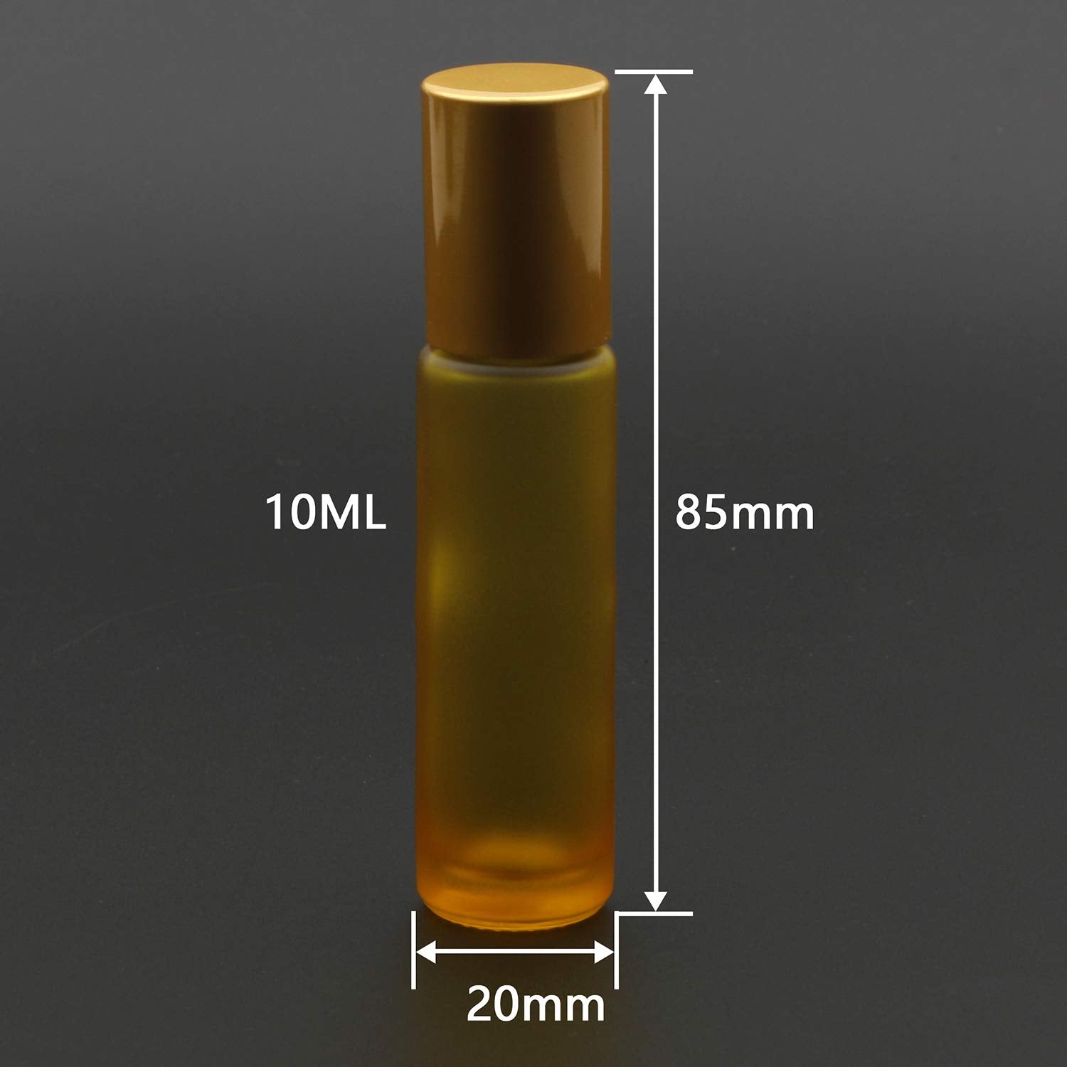 Kesell 10Ml Essential Oil Roller Bottles, Sample Vial Bottle For Aromatherapy, Essential Oils, Perfumes And Lip Balms, Pack Of 1