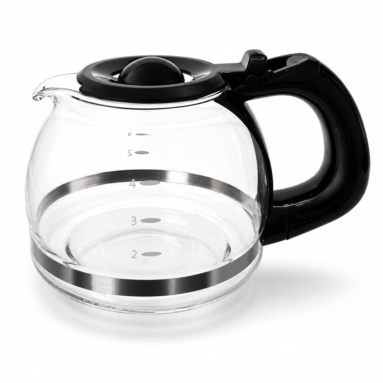 Univen 4 cup Glass Coffeemaker Carafe Compatible with Oster Coffeemaker Model 3301, Mr. Coffee TF4 and TF5 4.25 (10.8cm) TALL T