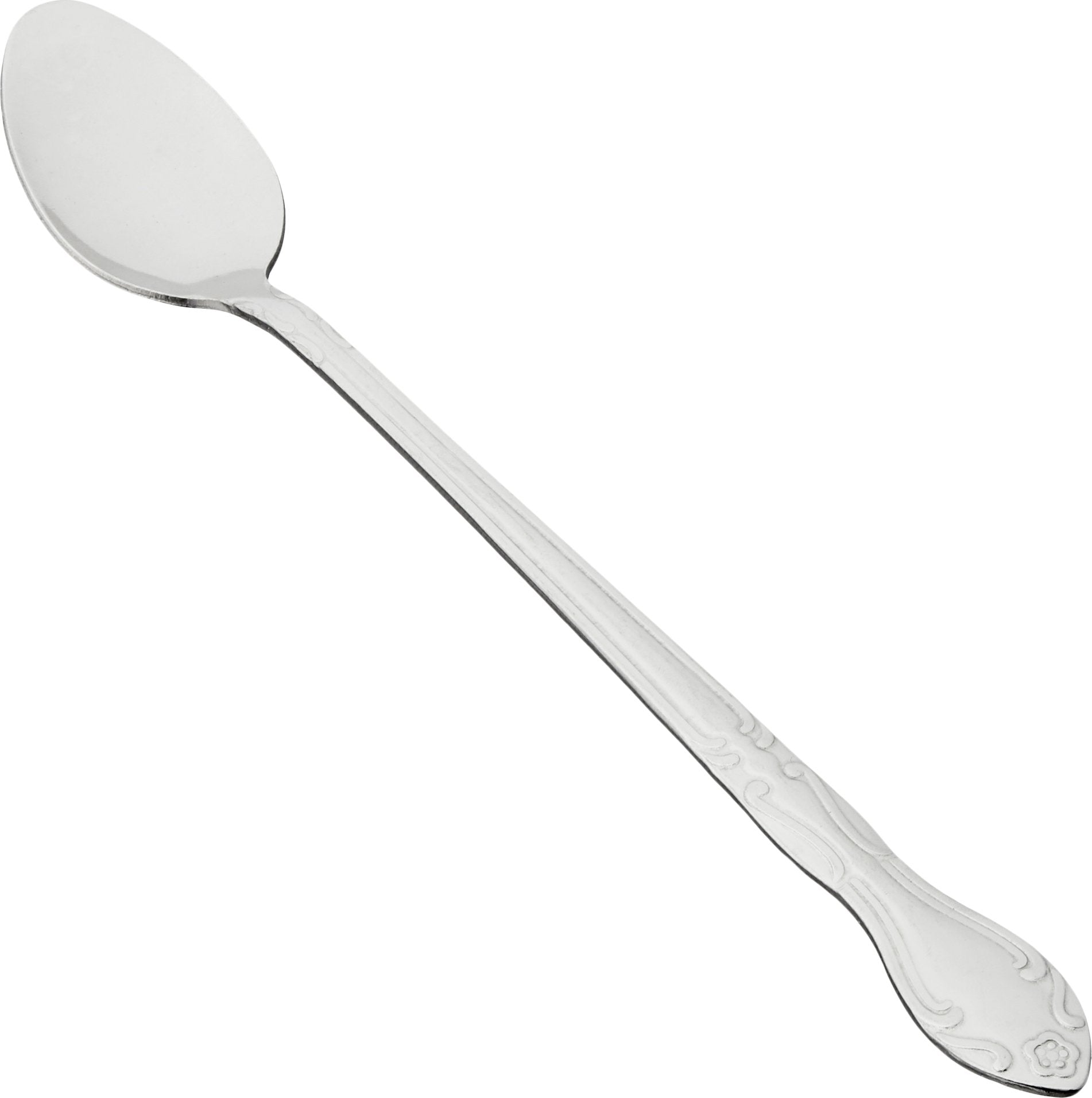 Chefland Ice Tea Spoons Sunflower Flatware With Bright Finish, 1-Dozen