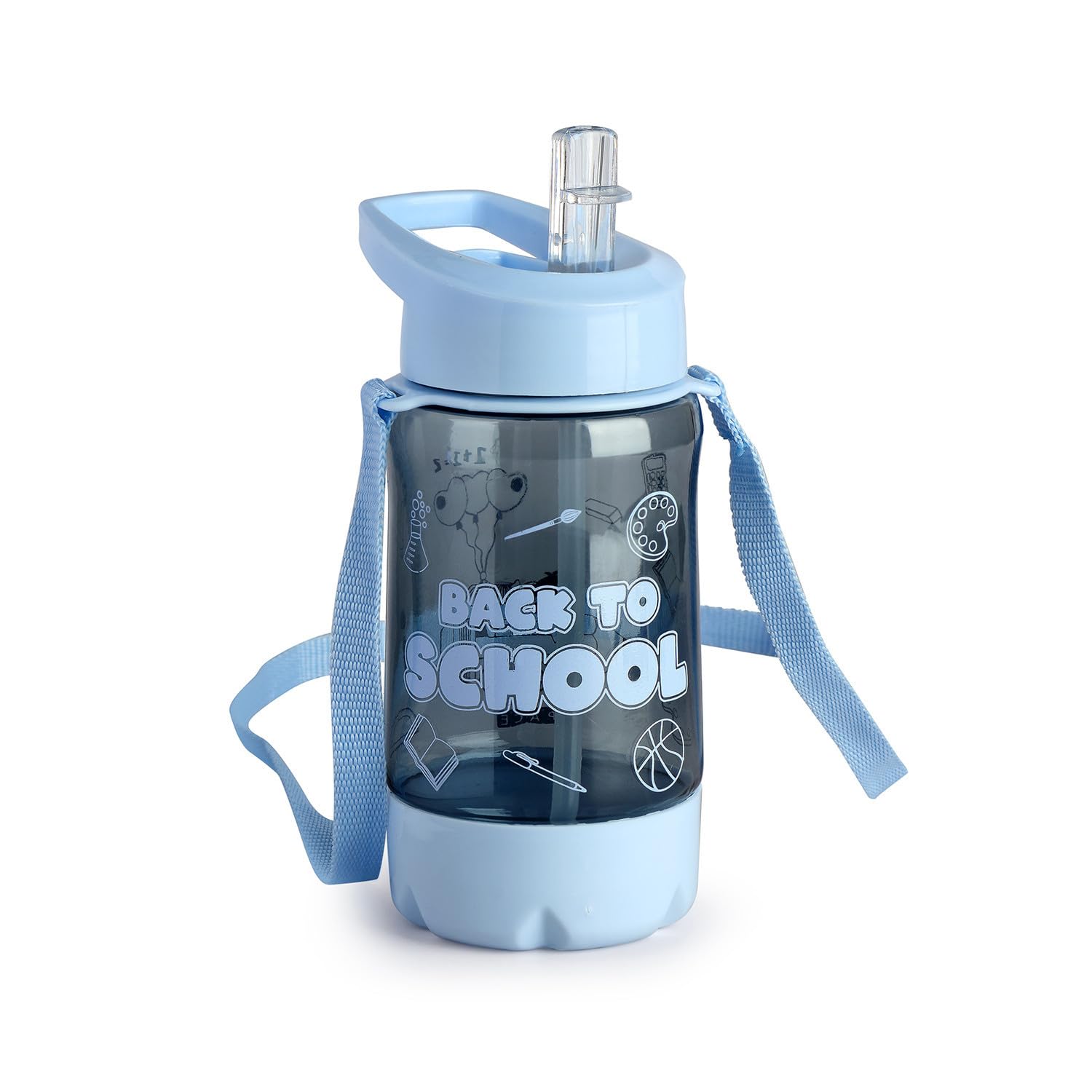Space Polycraft Oreo 450Ml Black Water Bag  Compact, LeakProof, And Durable Design For Easy Hydration, Ideal For Sports And Da