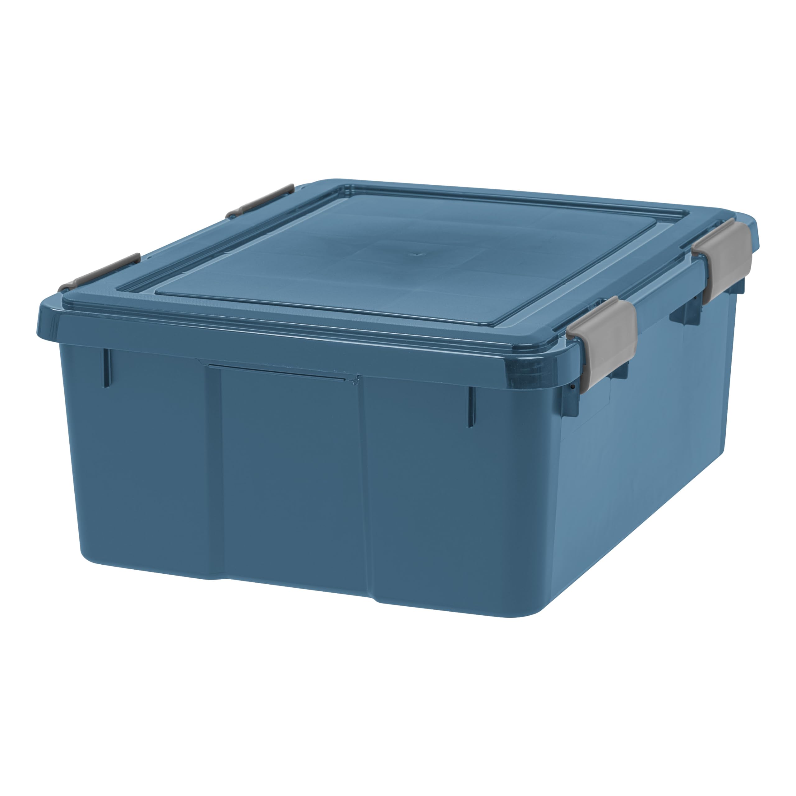 Iris Usa 31 Qt Eco-Friendly Storage Box With Gasket Seal Lid, 4 Pack - Bpa-Free, Made In Usa - Heavy Duty Moving Containers Tigh