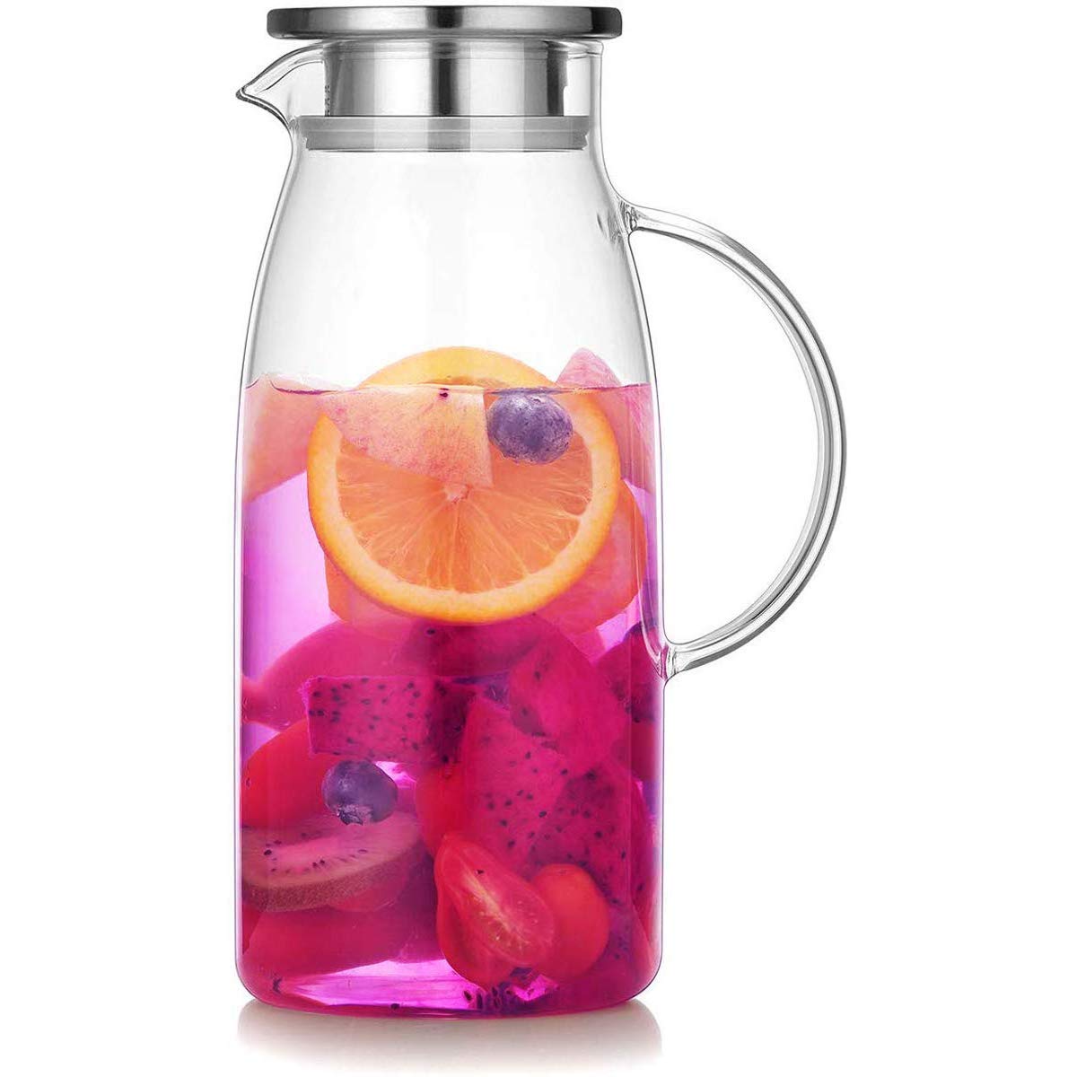 Nice Tea Pitcher Artcome 60 Ounces Glass Iced Tea Pitcher With Stainless Steel Strainer ...