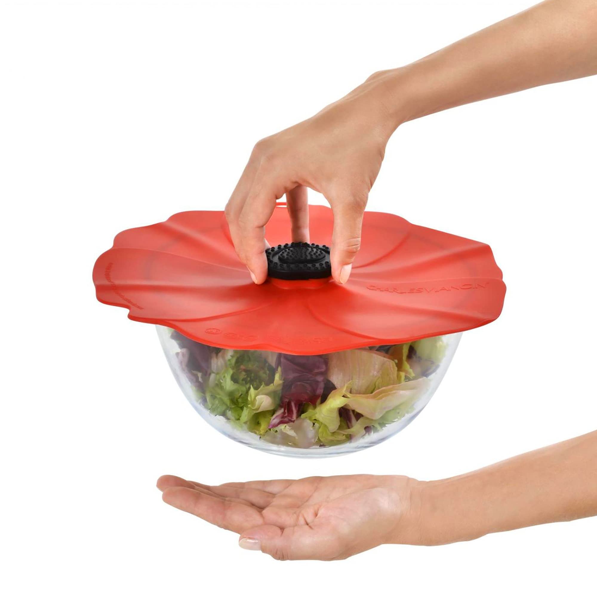 Charles Viancin - Poppy Silicone Lid For Food Storage And Cooking - 11''/28Cm - Airtight Seal On Any Smooth Rim Surface - Bpa-Fr