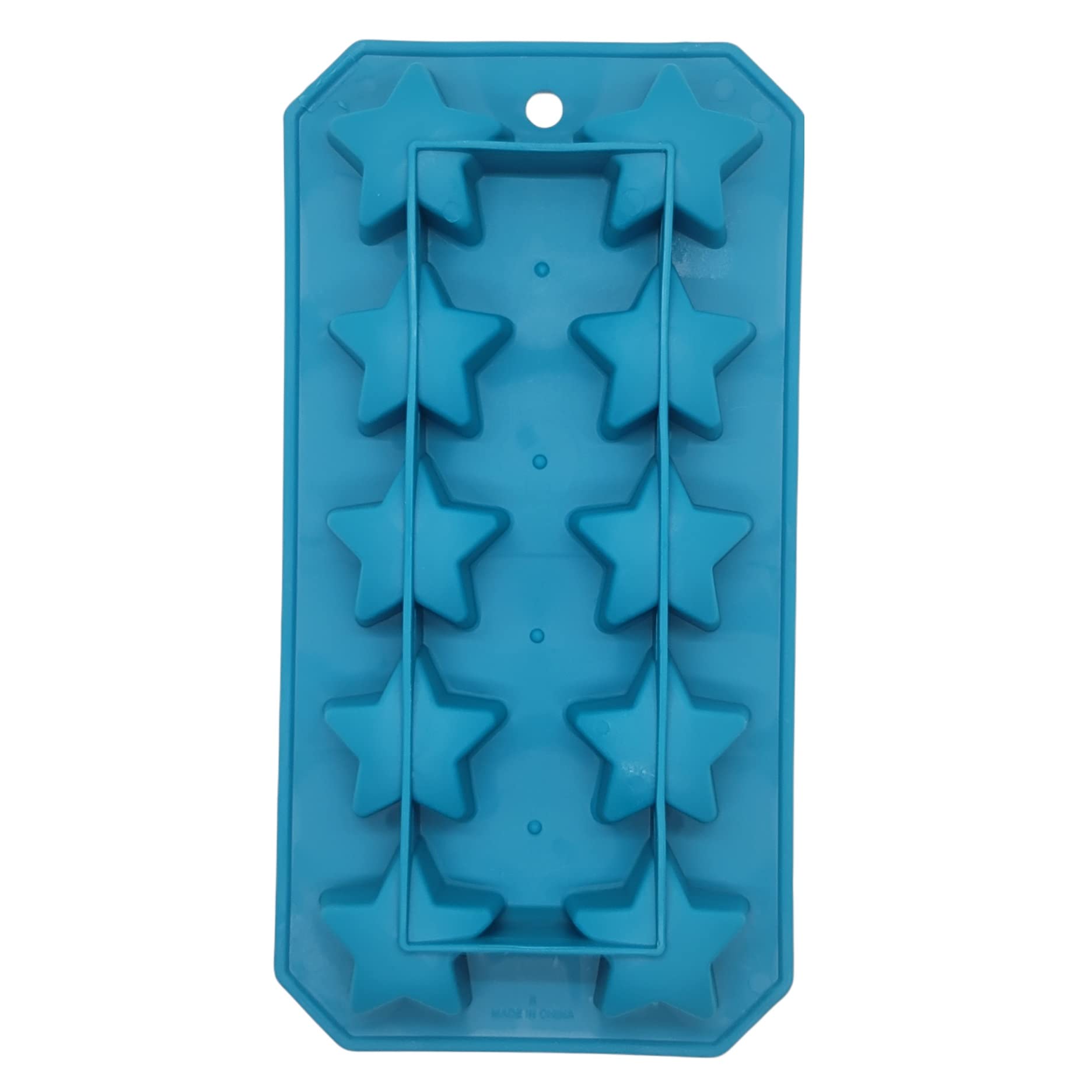 Handy Housewares Flexible Thermoplastic 10-Cube Ice Cube Tray - Star Shapes (1 Pack)