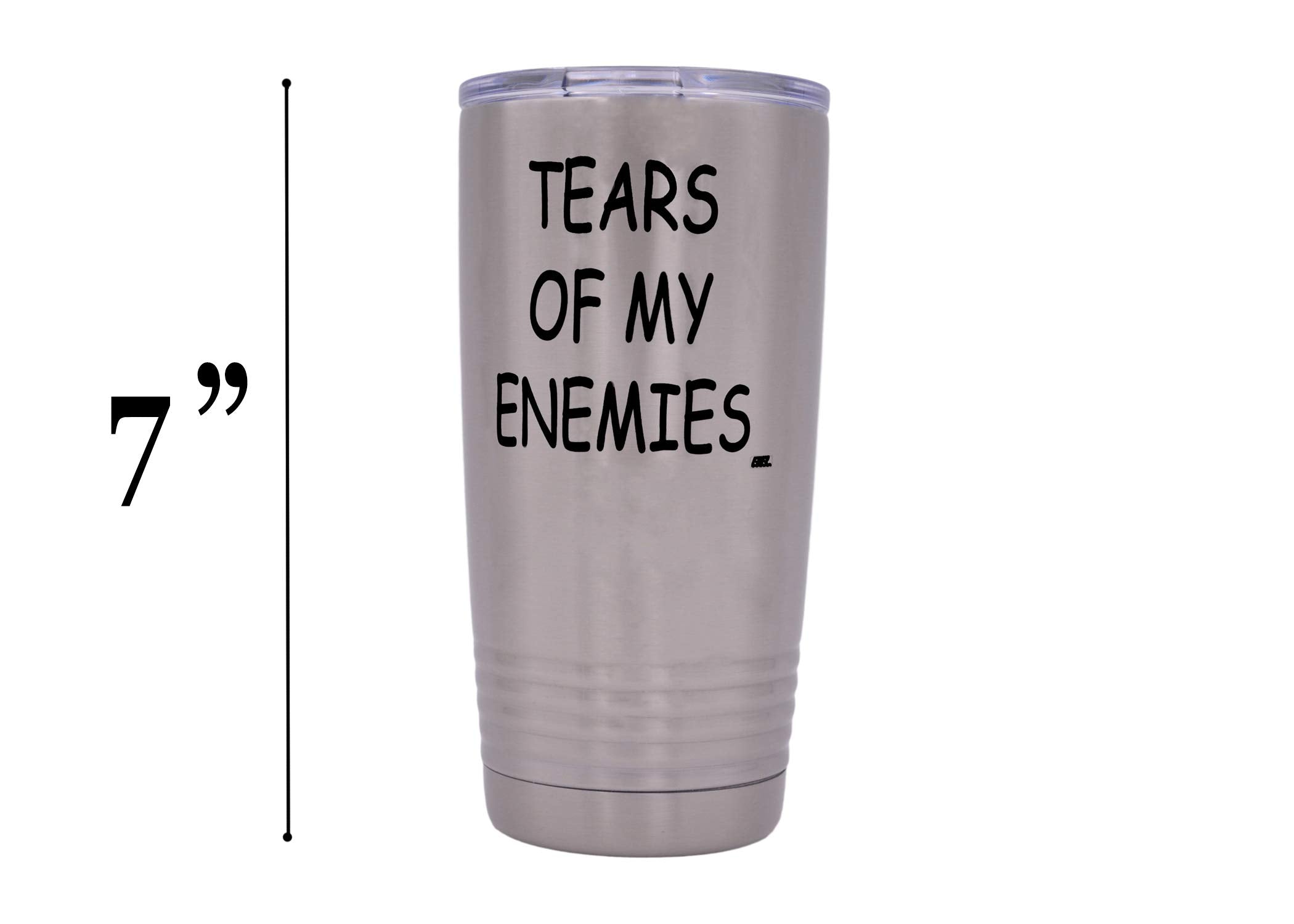 Rogue River Tactical Funny Sarcastic Office Work 20 Oz. Travel Tumbler Mug Cup W/Lid Vacuum Insulated Hot Or Cold Tears Of My En