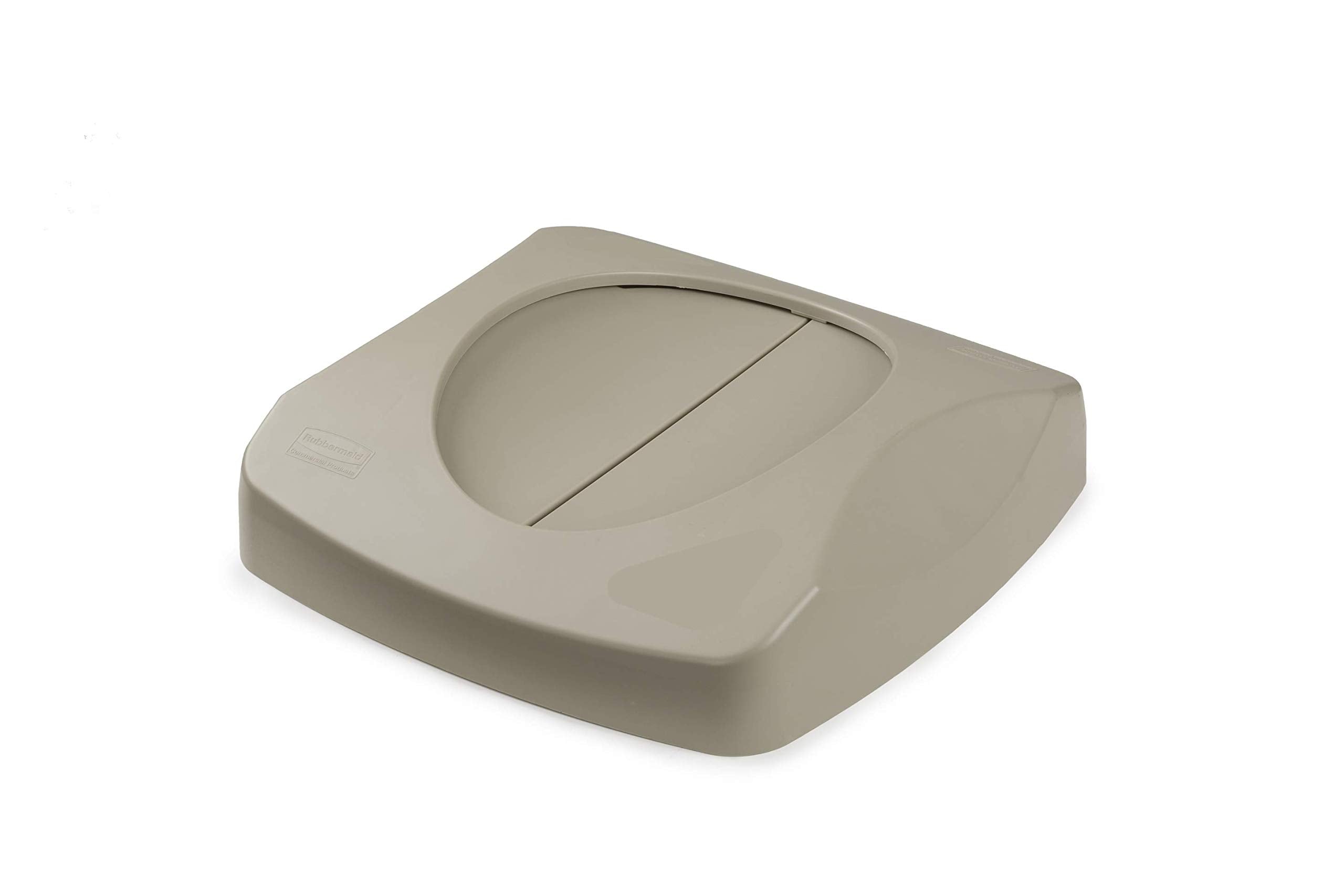 Rubbermaid Commercial Products Untouchable Trash/Recycling Swing Lid, Beige, Compatible With 23-Gallon Untouchable Containers