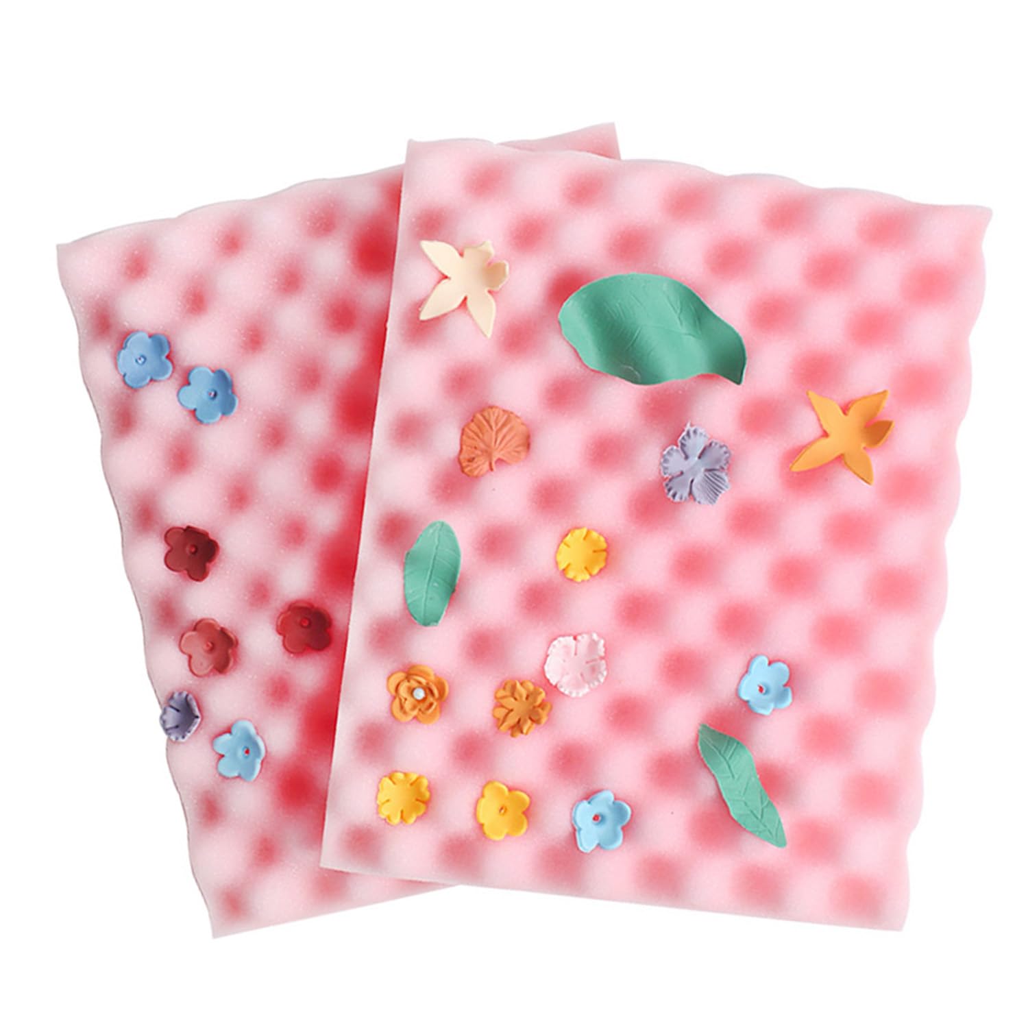 2Pcs Fondant Sugar Flower Drying Wavy Foam Mat Sponge Pad Diy Sponge Mat Cake Decorating