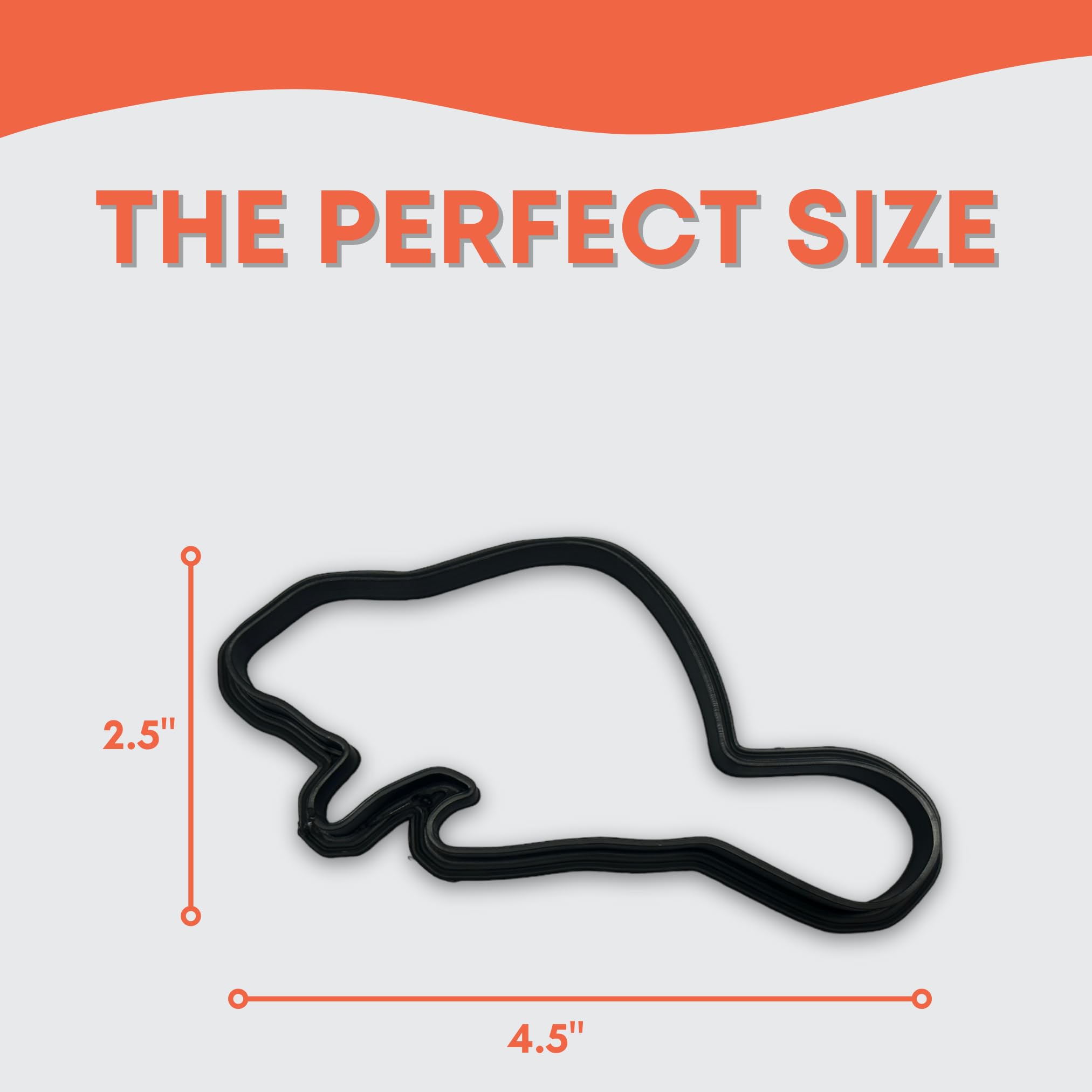 Beaver Cookie Cutter With Easy To Push Design