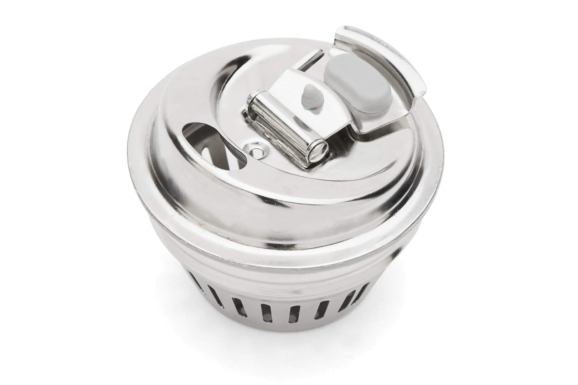 Jarware Stainless Steel 2-In-1 Drink And Fruit Infusion Lid, Regular-Mouth, Silver