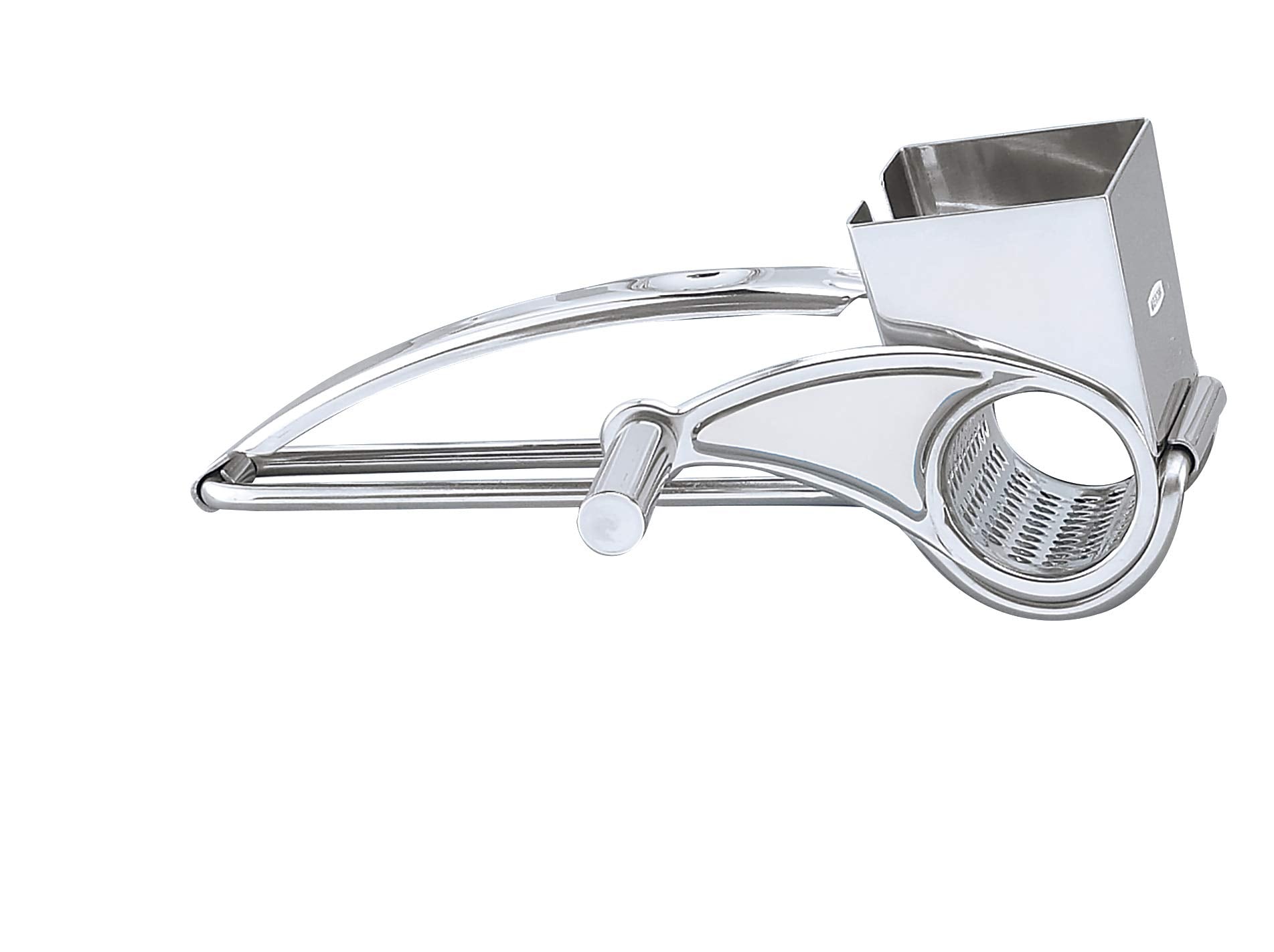 Fantes Rotary Cheese Grater, 18/8 Stainless Steel, The Italian Market Original Since 1906