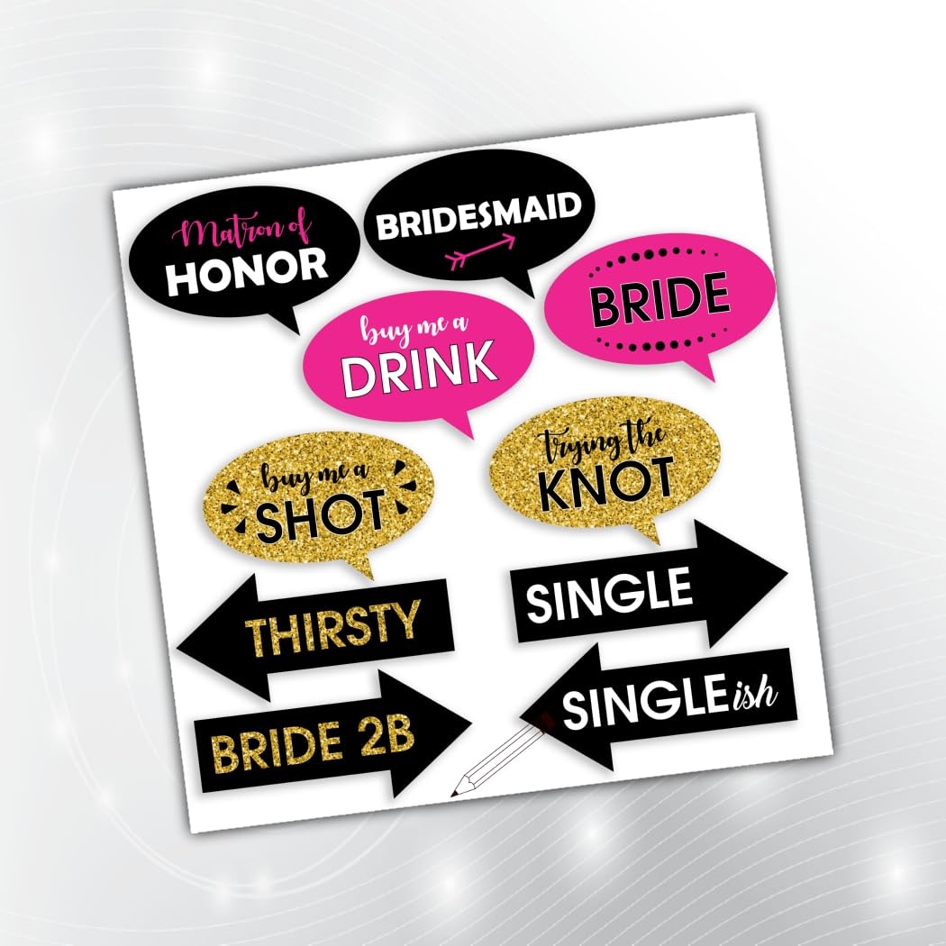 PartyStuff Props  Bride Party Props (12 Piece)