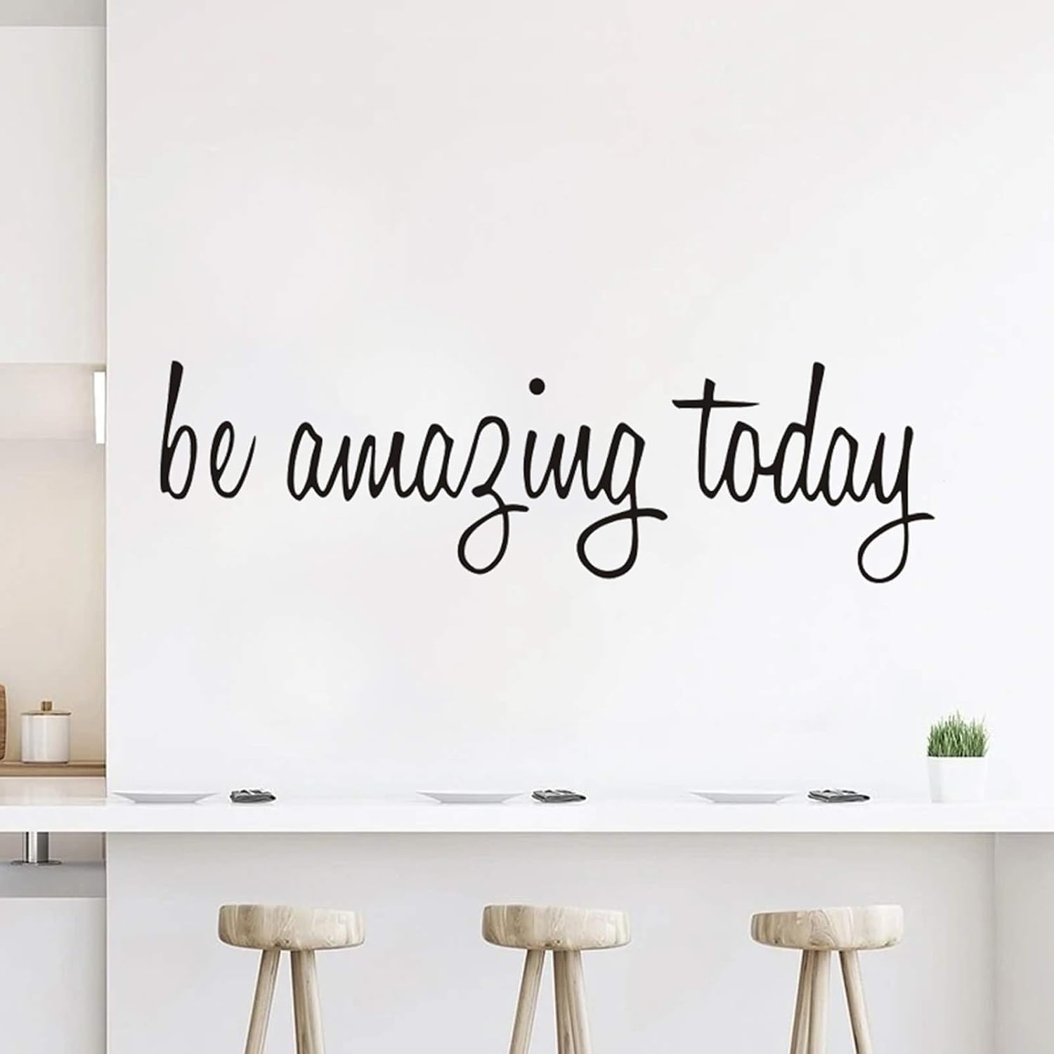 Wall Decals Stickers Inspirational Be Amazing Today Vinyl Positive Wall Saying Peel and Stick Motivational Quotes Decal for Home