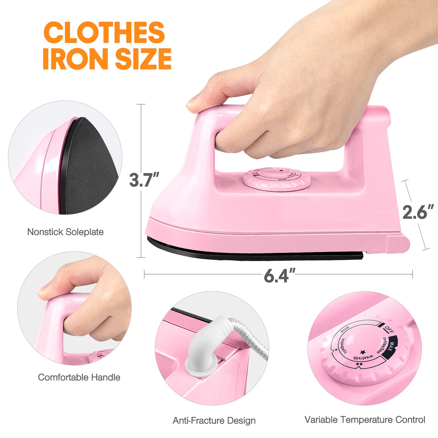 Mini Iron For Crafts Quilting, Travel Iron Household Iron Easy Iron Supplies Mini Electric Iron, Mini Heat Press Machine Sewing