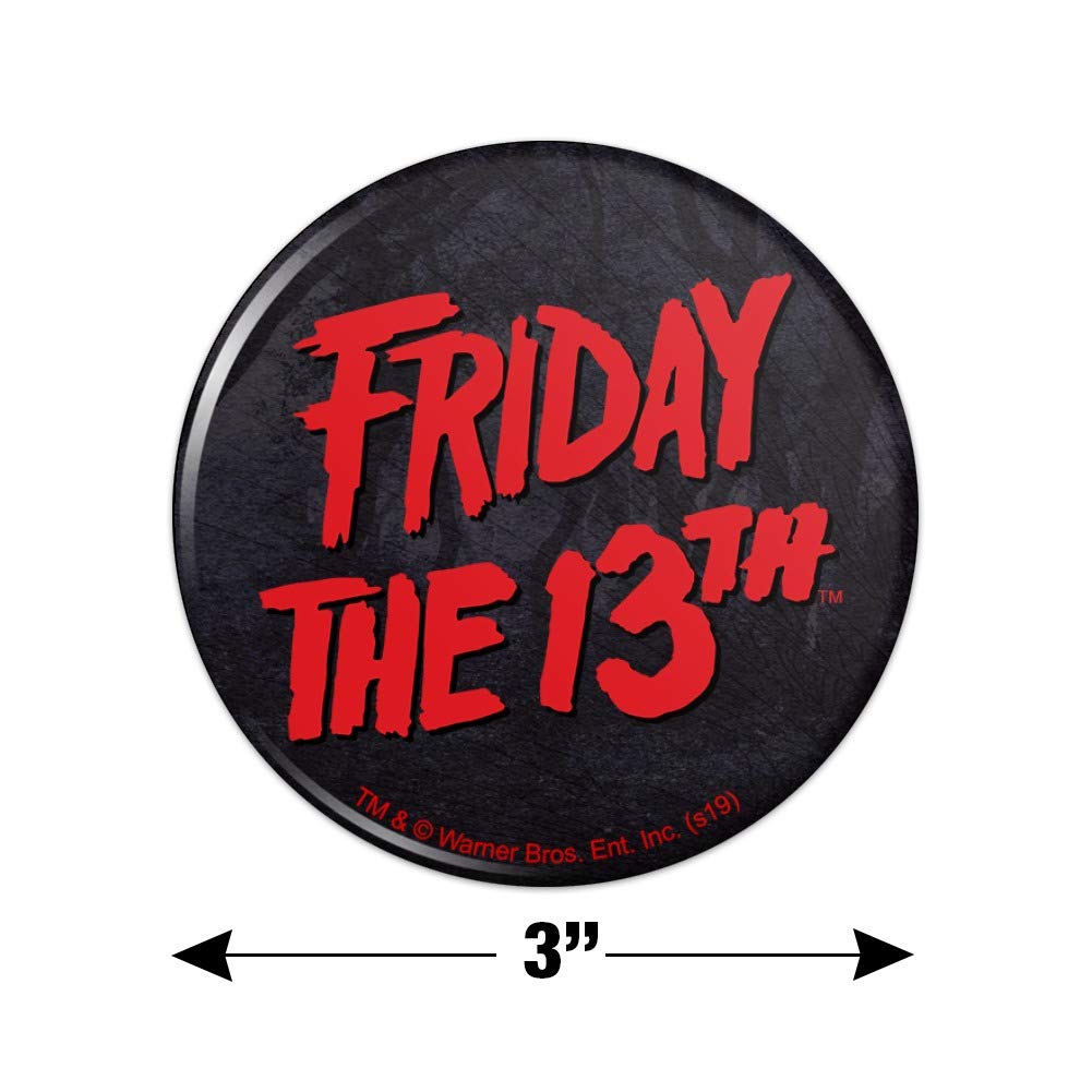 Friday The 13Th Logo Kitchen Refrigerator Locker Button Magnet