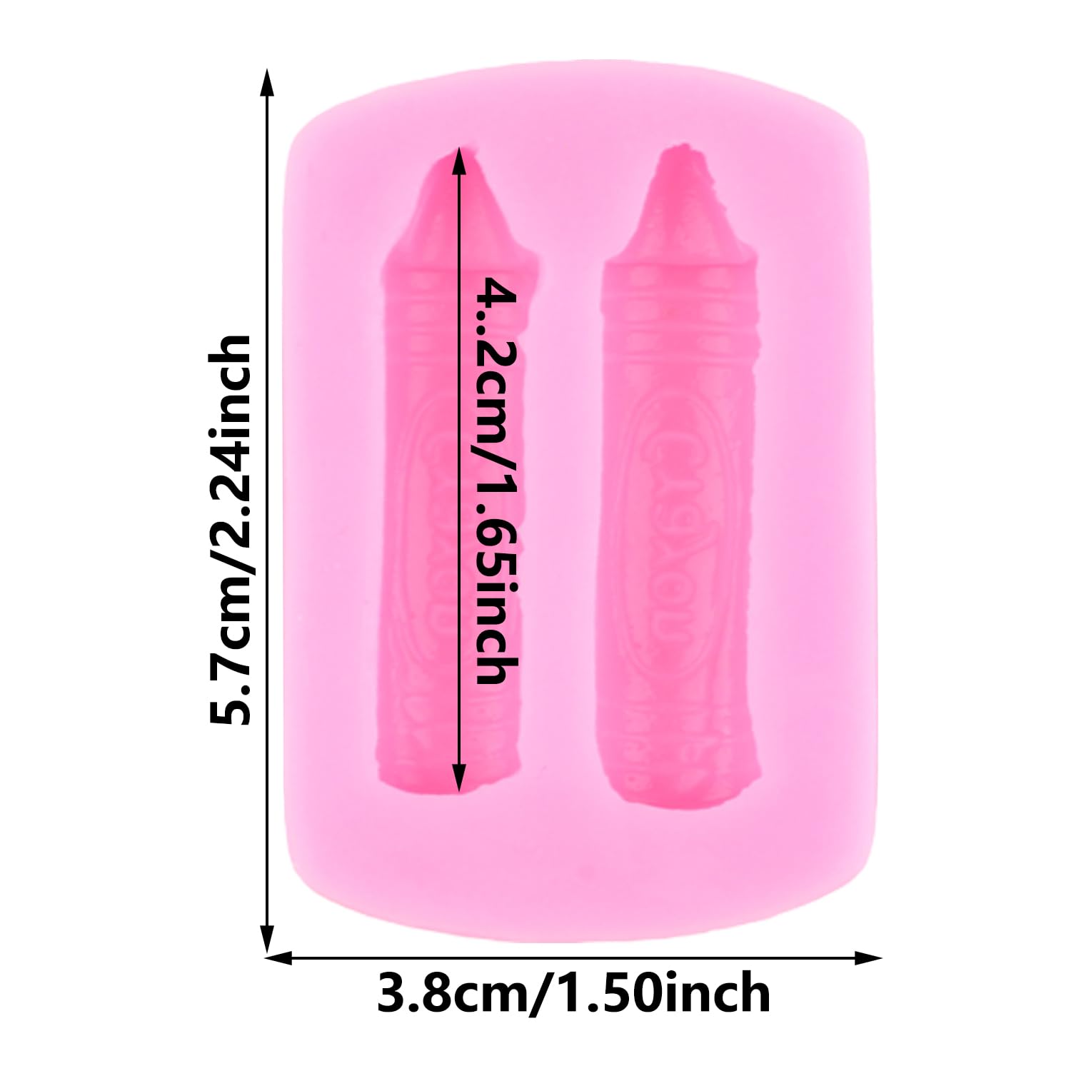 Xmoldnms Back To School Silicone Molds Crayon Fondant Mold School Supplies Chocolate Molds For Cake Decoration Cupcake Topper Ca