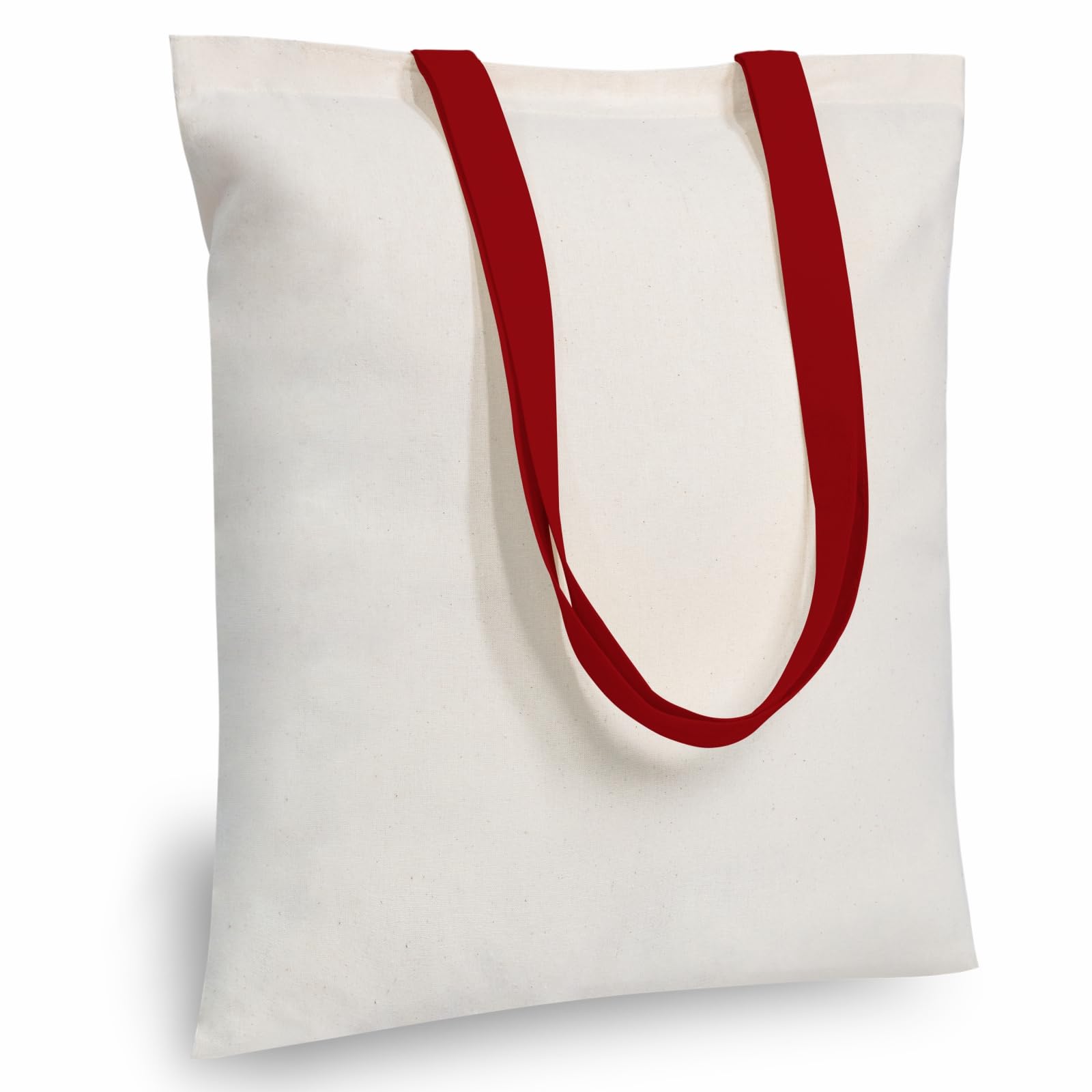 Topdesign 24-Pack Economical 16''X15'' Cotton Tote Bag, Lightweight Medium Reusable Grocery Shopping Cloth Bags, Suitable For Di