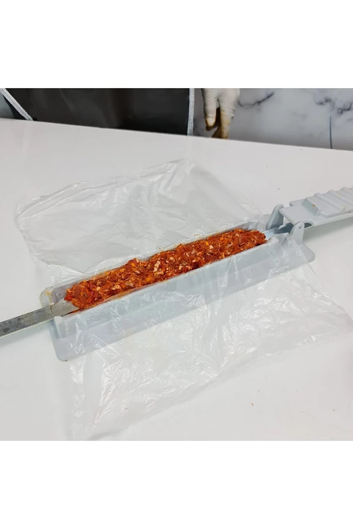 Kebapmatik Kebab Maker By Yes Way Kebab, Plastic Kebab Press, Manual Kabob Mould, Form Your Kofta Kebab Like A Traditional Chef