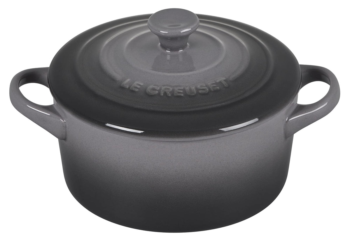 Le Creuset Stoneware Mini Round Cocotte, 14 Oz., Oyster