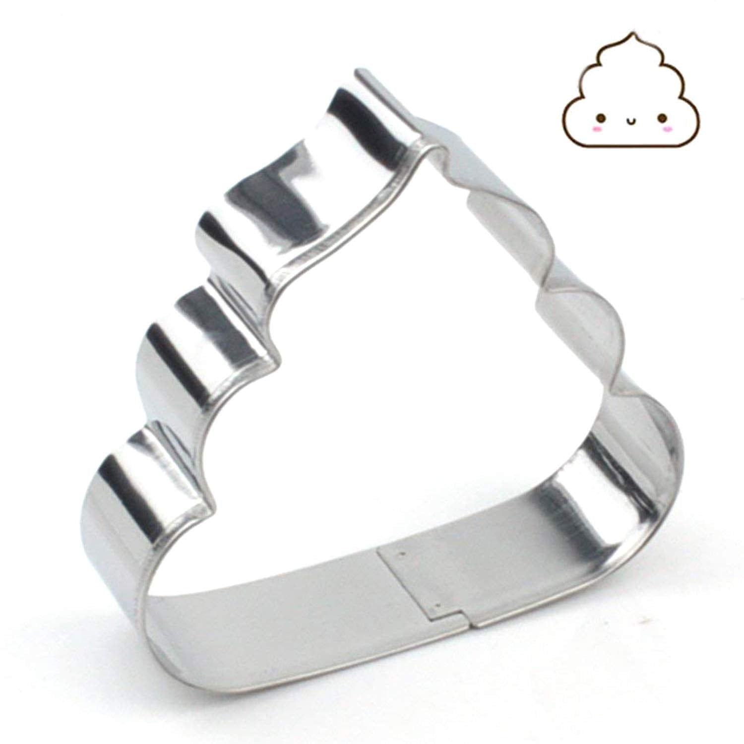 Gxhuang Cute Dung Cookie Cutter - Stainless Steel (Poo)