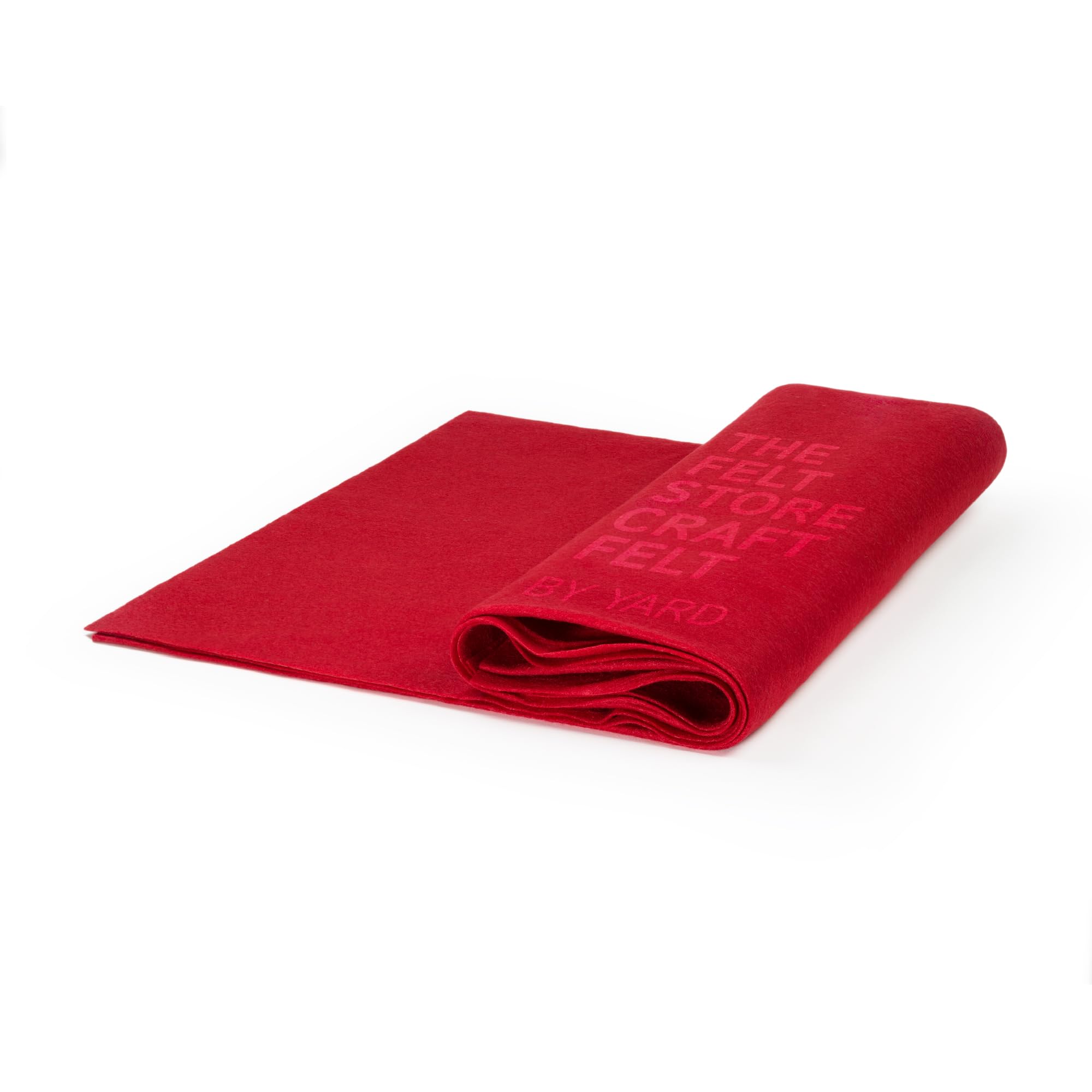 Craft Felt By The Yard 72 Wide X 50 Yd Long - Red