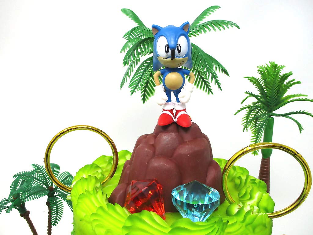 Sonic And Friends Deluxe Birthday Cake Topper Set With Figures And Accessories (Unique Design)