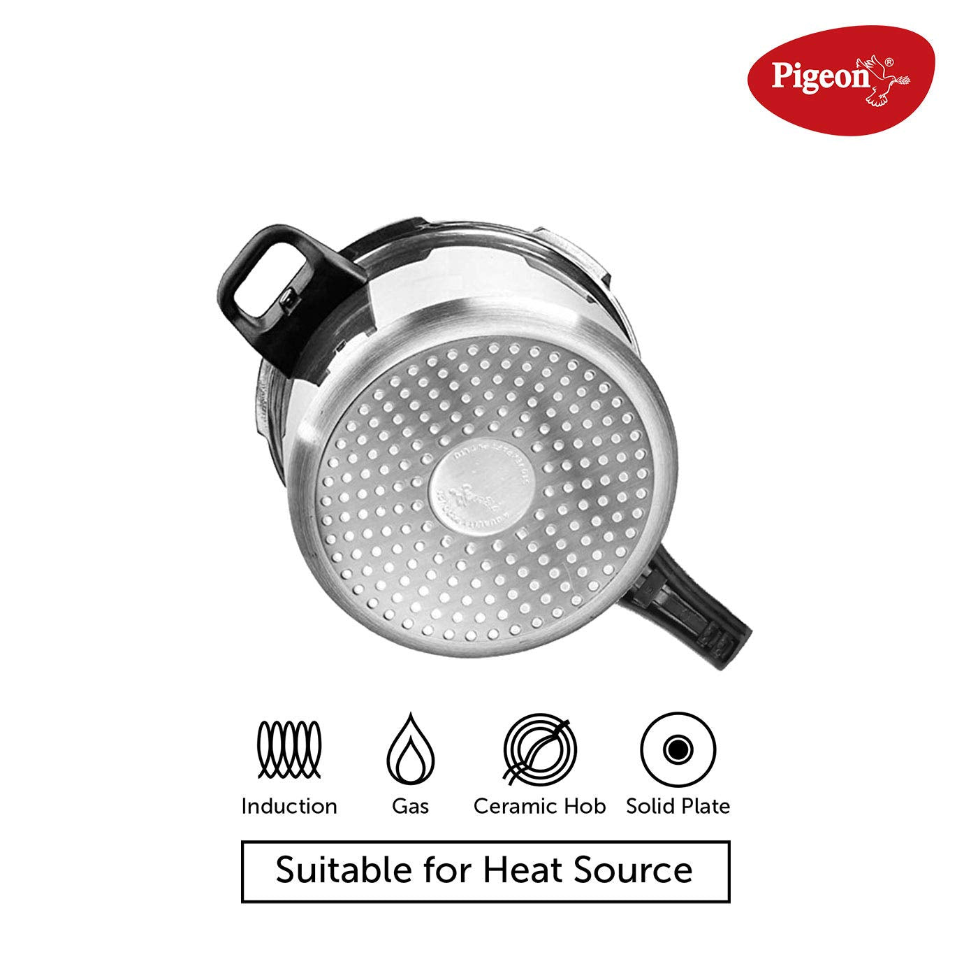 Pigeon Pressure Cooker - 3 Quart - Inox Stainless Steel Outer Lid Induction Base - Cook delicious food in less time: soups, rice