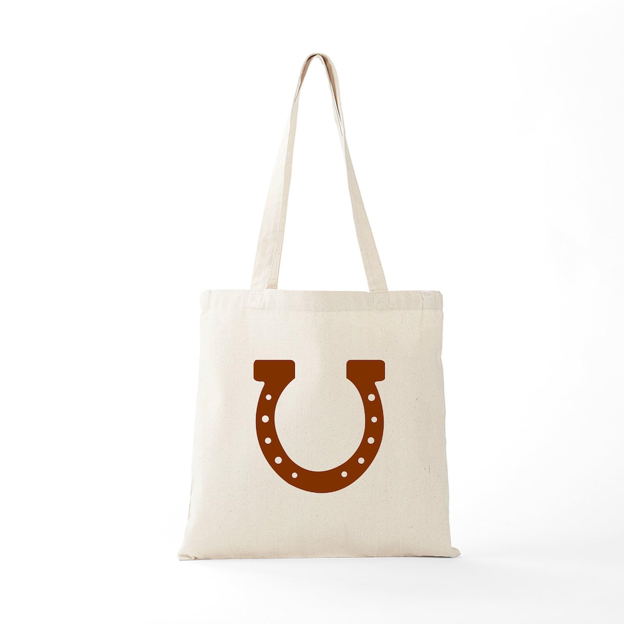 Cafepress Horseshoe Tote Bag Natural Canvas Tote Bag, Reusable Shopping Bag