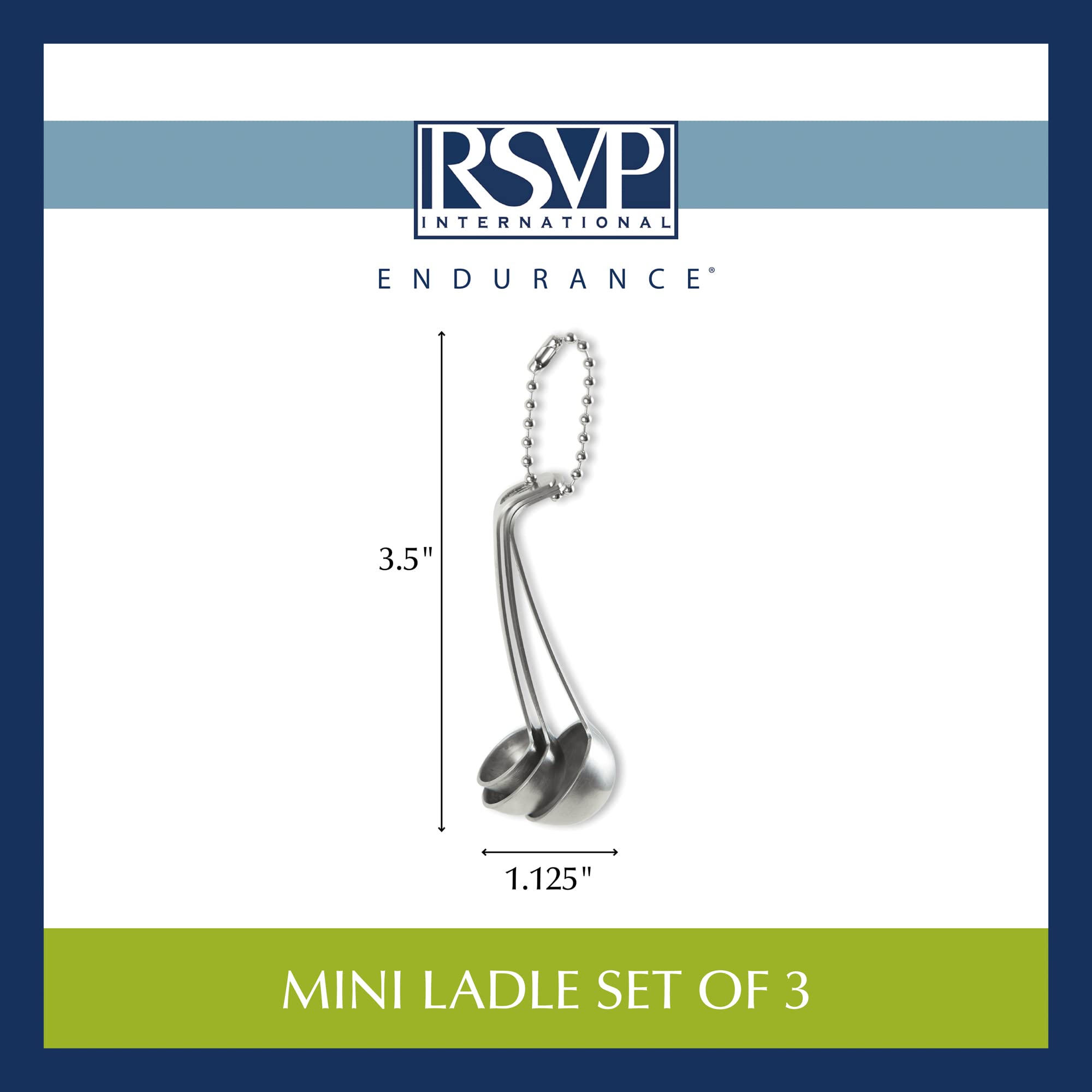 RSVP International Mini Ladle (Set of 3)