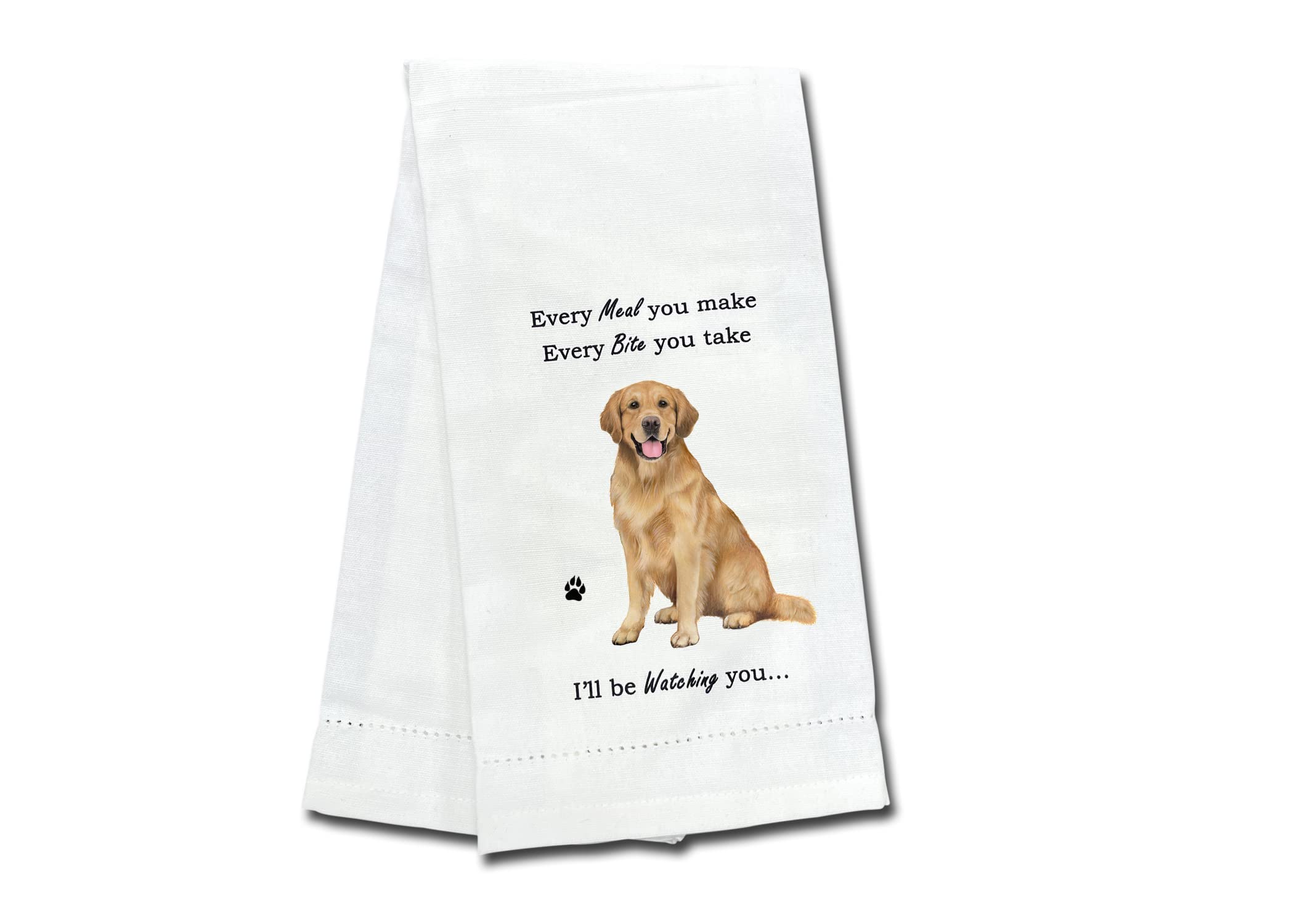 Golden Retriever Kitchen Towel - Soft Highly Absorbent - Golden Retriever Gifts - Dish Towels For Washing Dishes - Tea Towels -